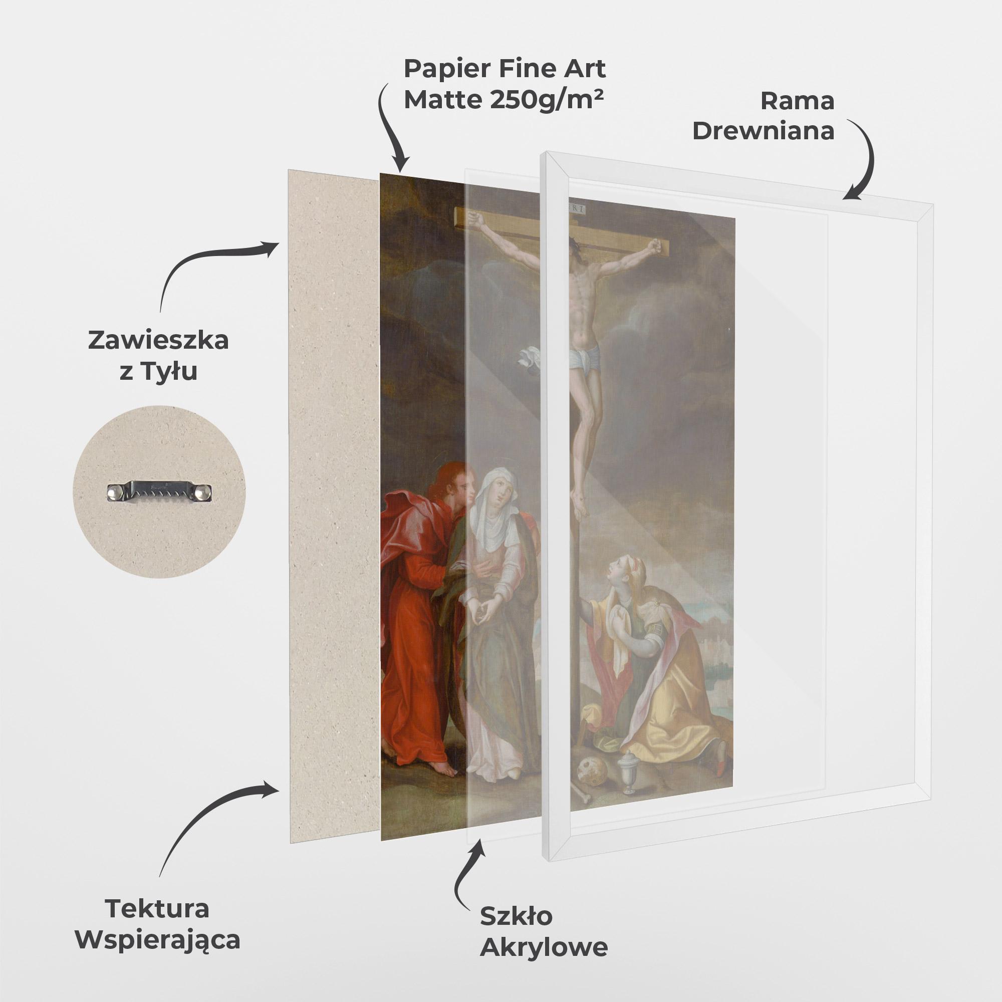 Plakat w Ramie Old Cross Jesus mockup 1