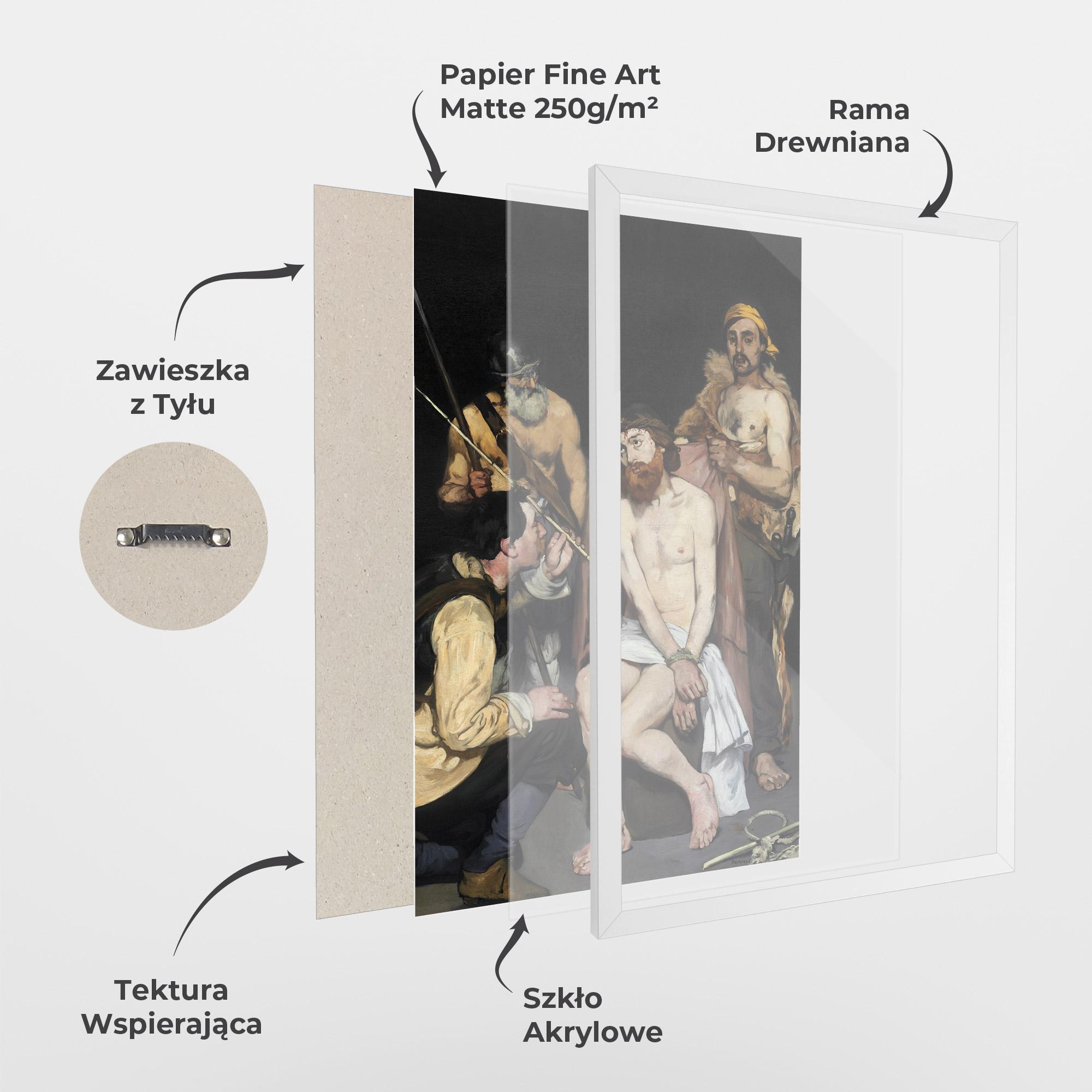 Plakat w Ramie Tied Hands mockup 1