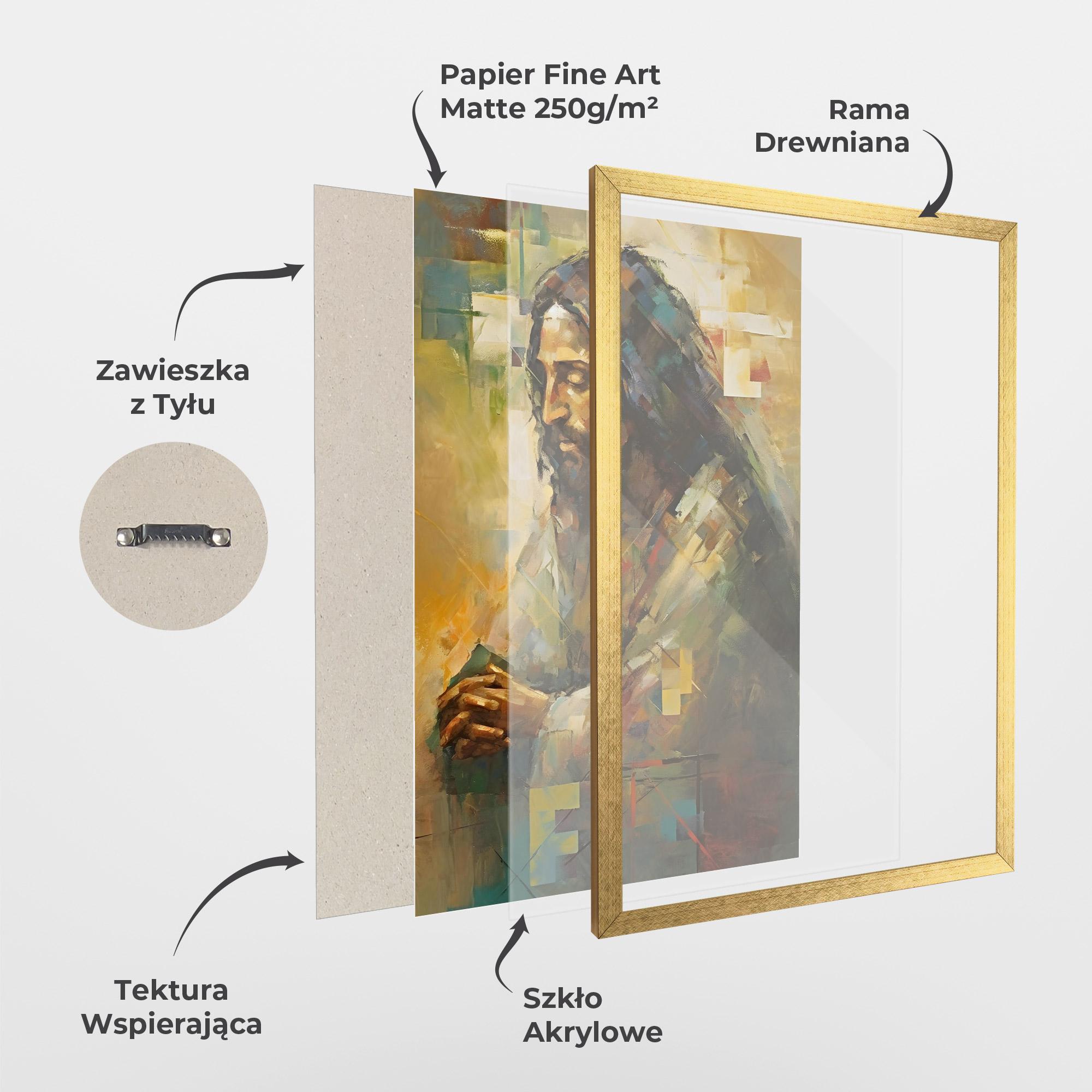 Plakat w Ramie Christ Painting Art mockup 1