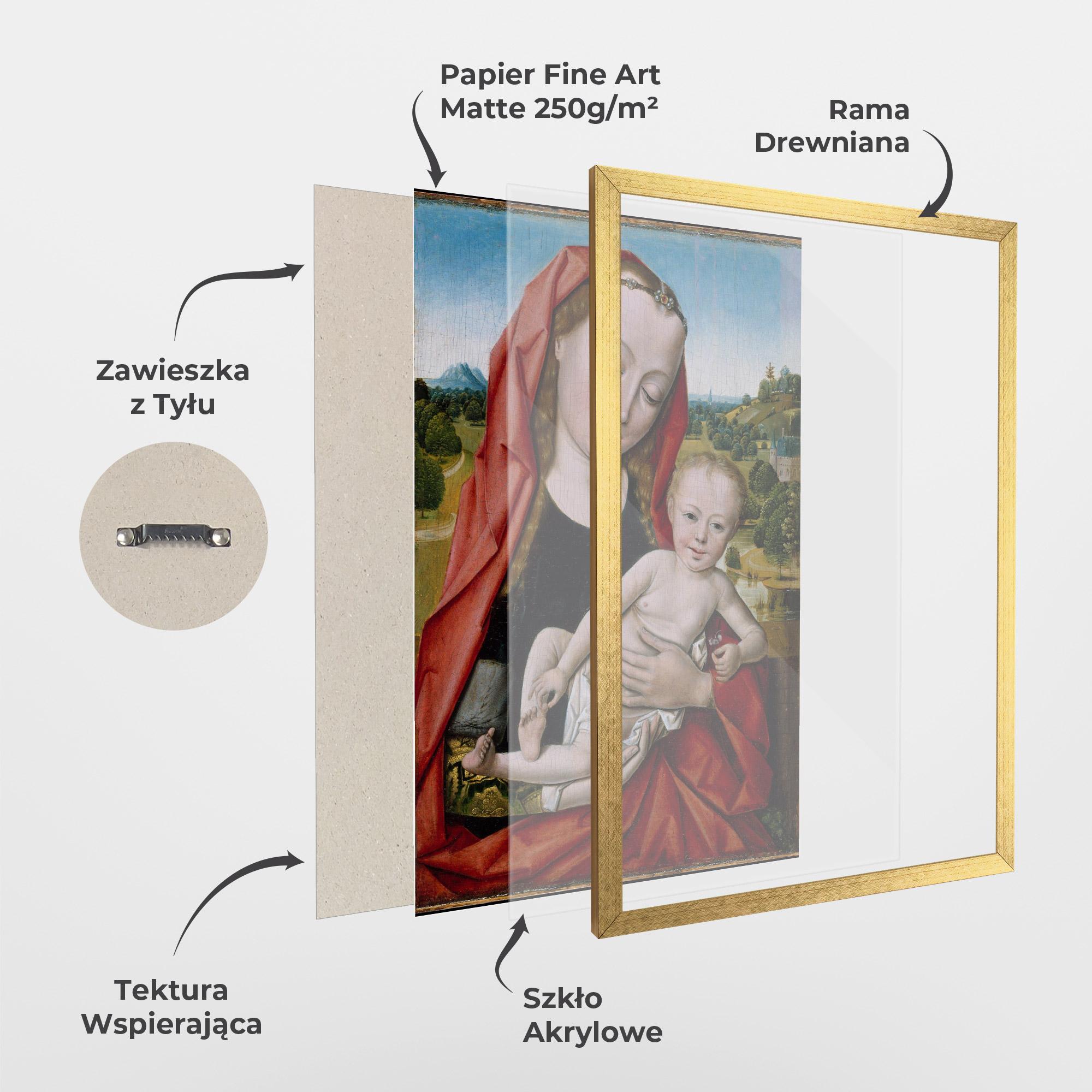 Plakat w Ramie Little Religious Baby mockup 1