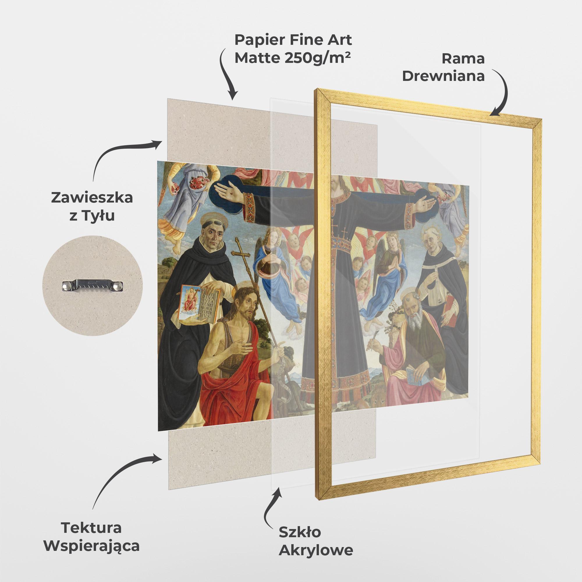 Plakat w Ramie Open Divine Arms mockup 1