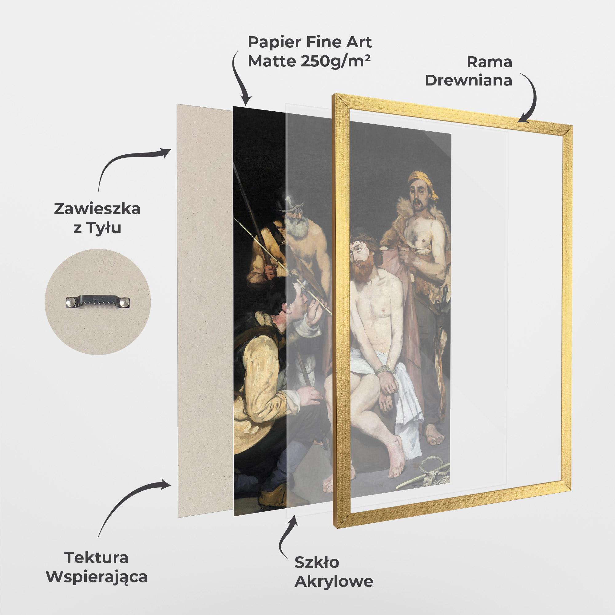 Plakat w Ramie Tied Hands mockup 1