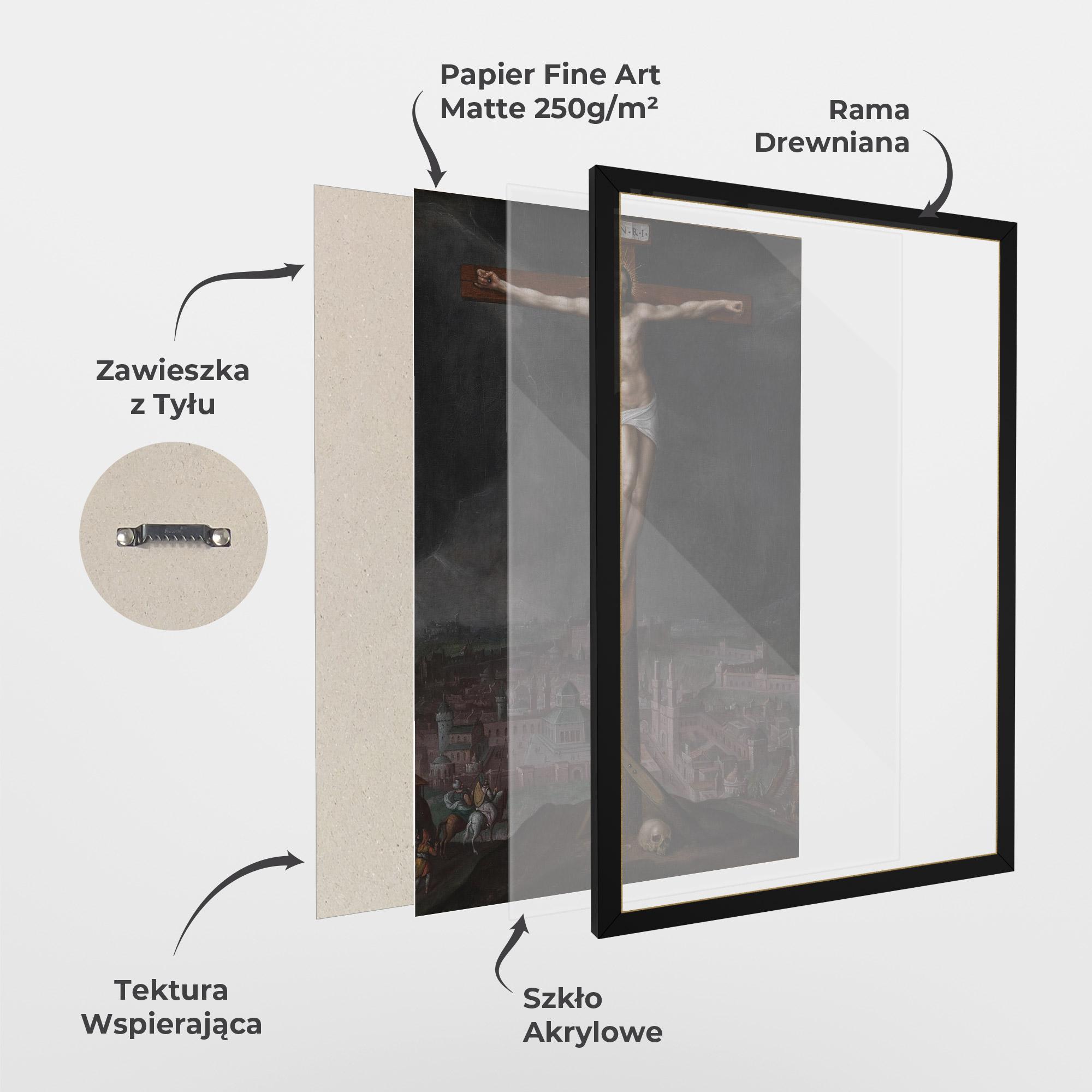 Plakat w Ramie Dark Cloud Jesus mockup 1