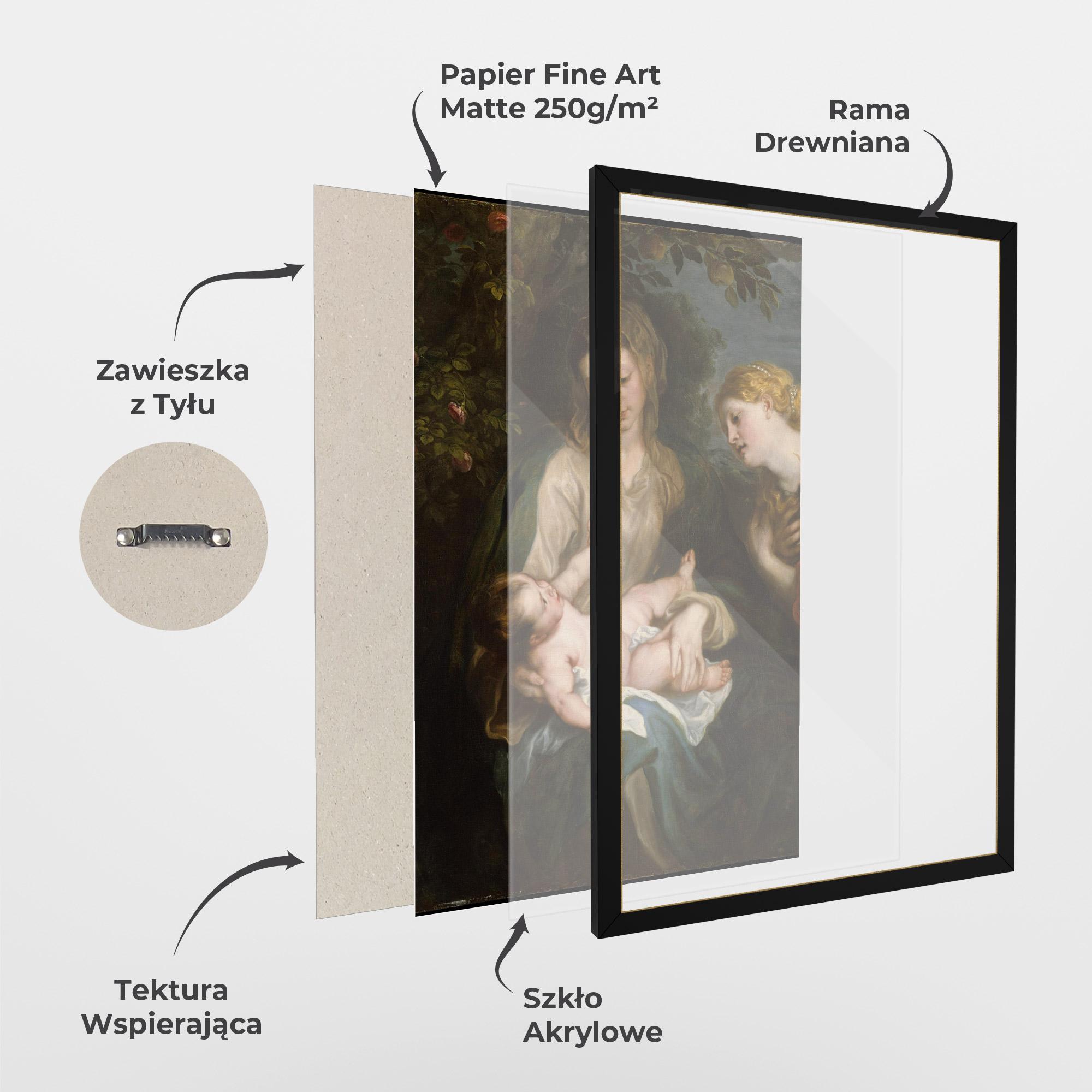 Plakat w Ramie Looking At Baby mockup 1