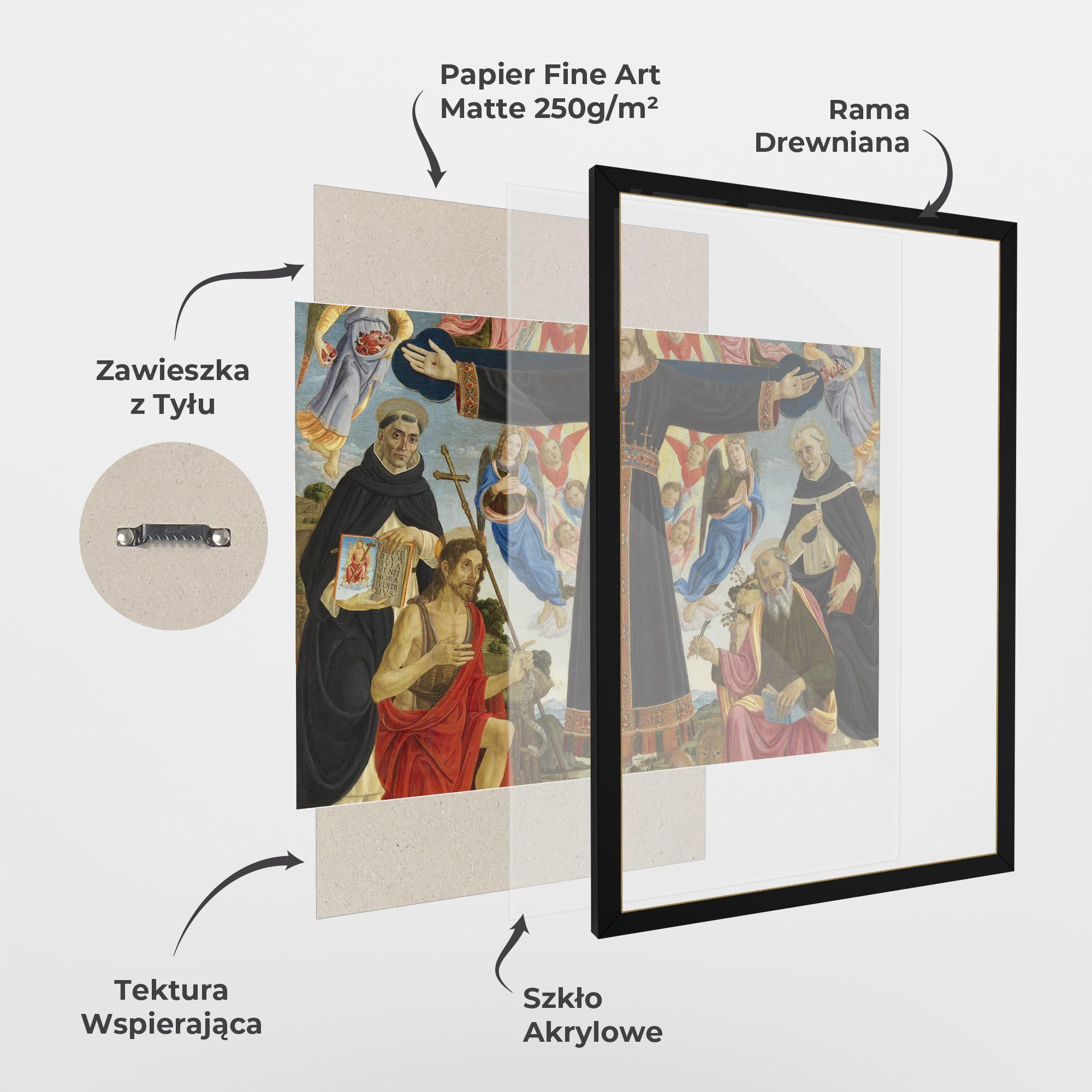 Plakat w Ramie Open Divine Arms mockup 1