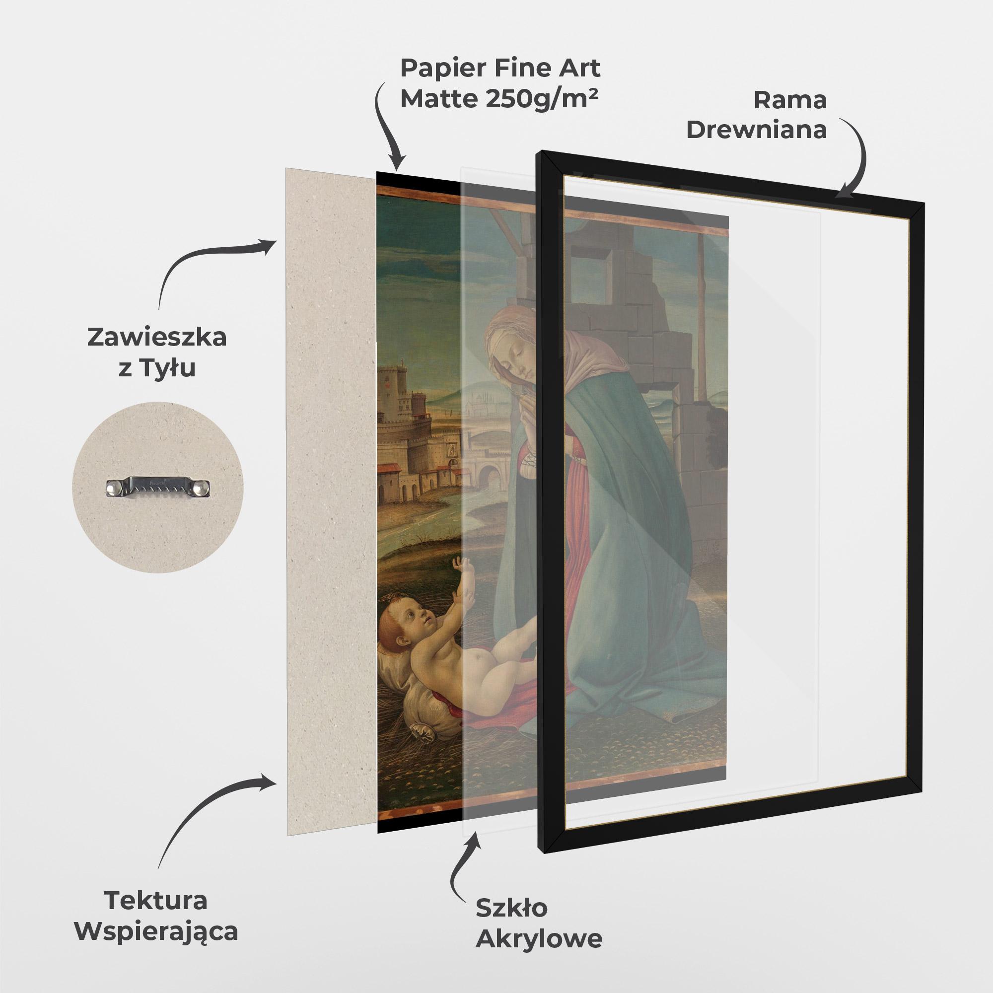 Plakat w Ramie Praying For Baby mockup 1