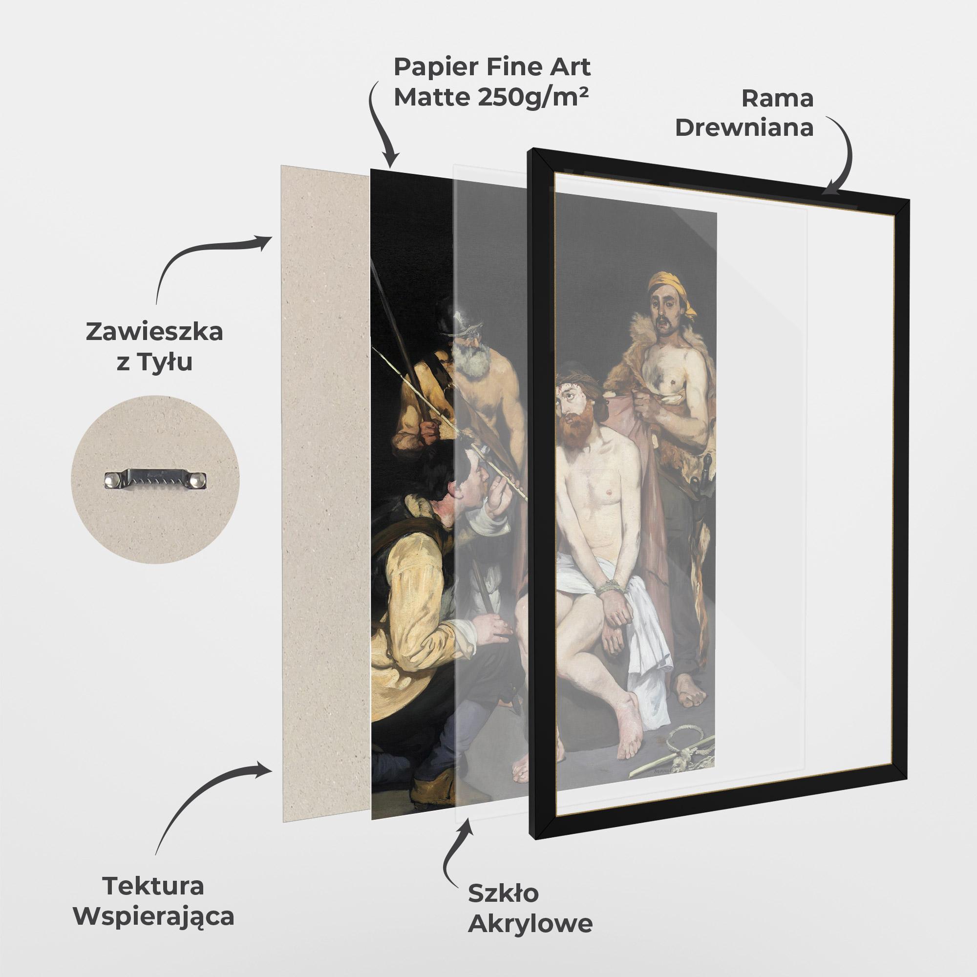 Plakat w Ramie Tied Hands mockup 1