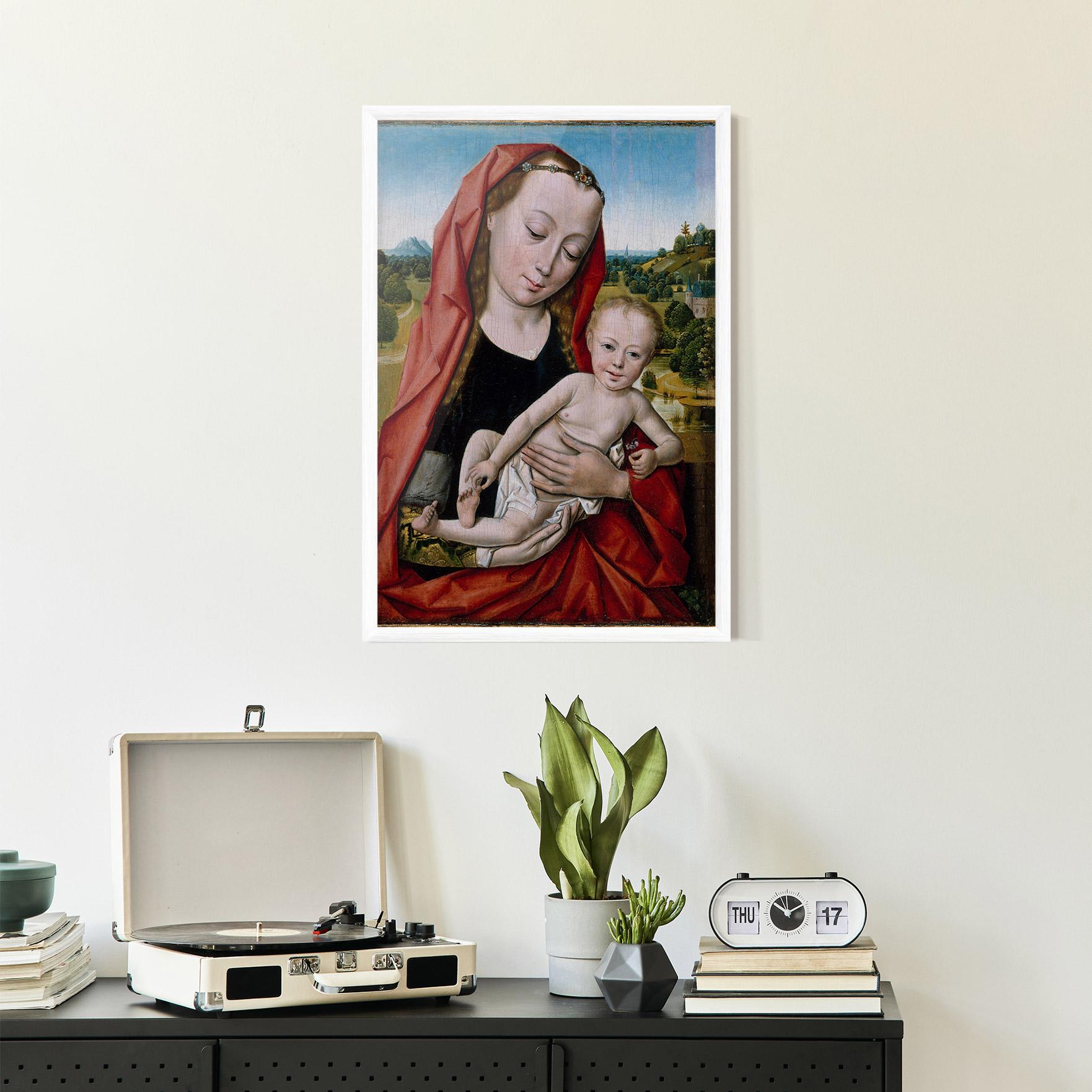 Plakat w Ramie Little Religious Baby mockup 2