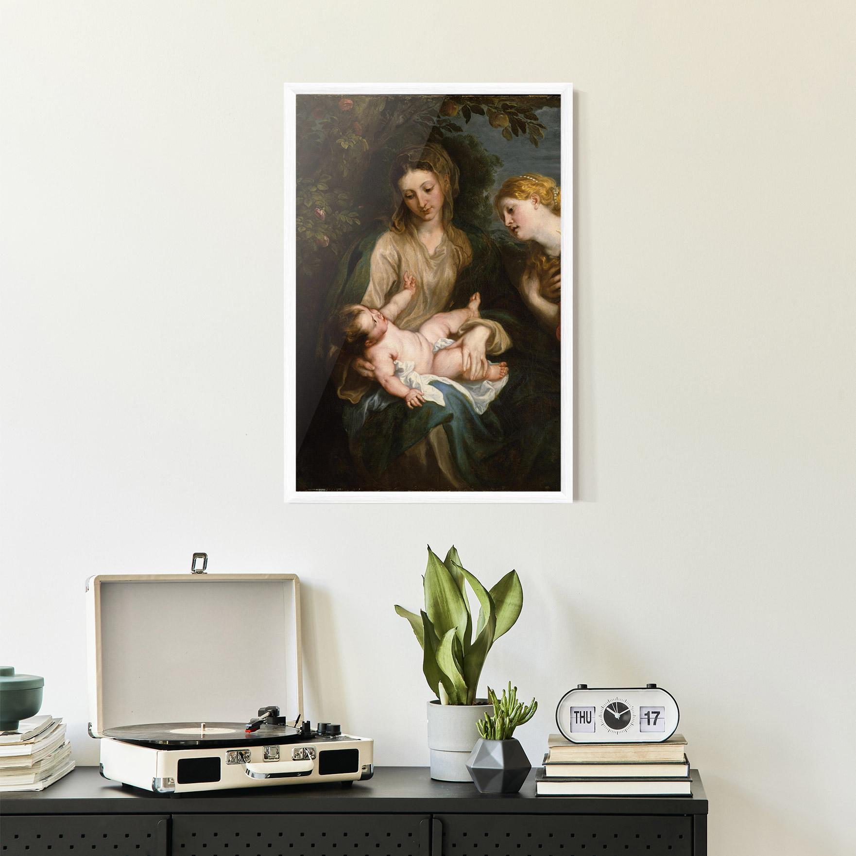 Plakat w Ramie Looking At Baby mockup 2