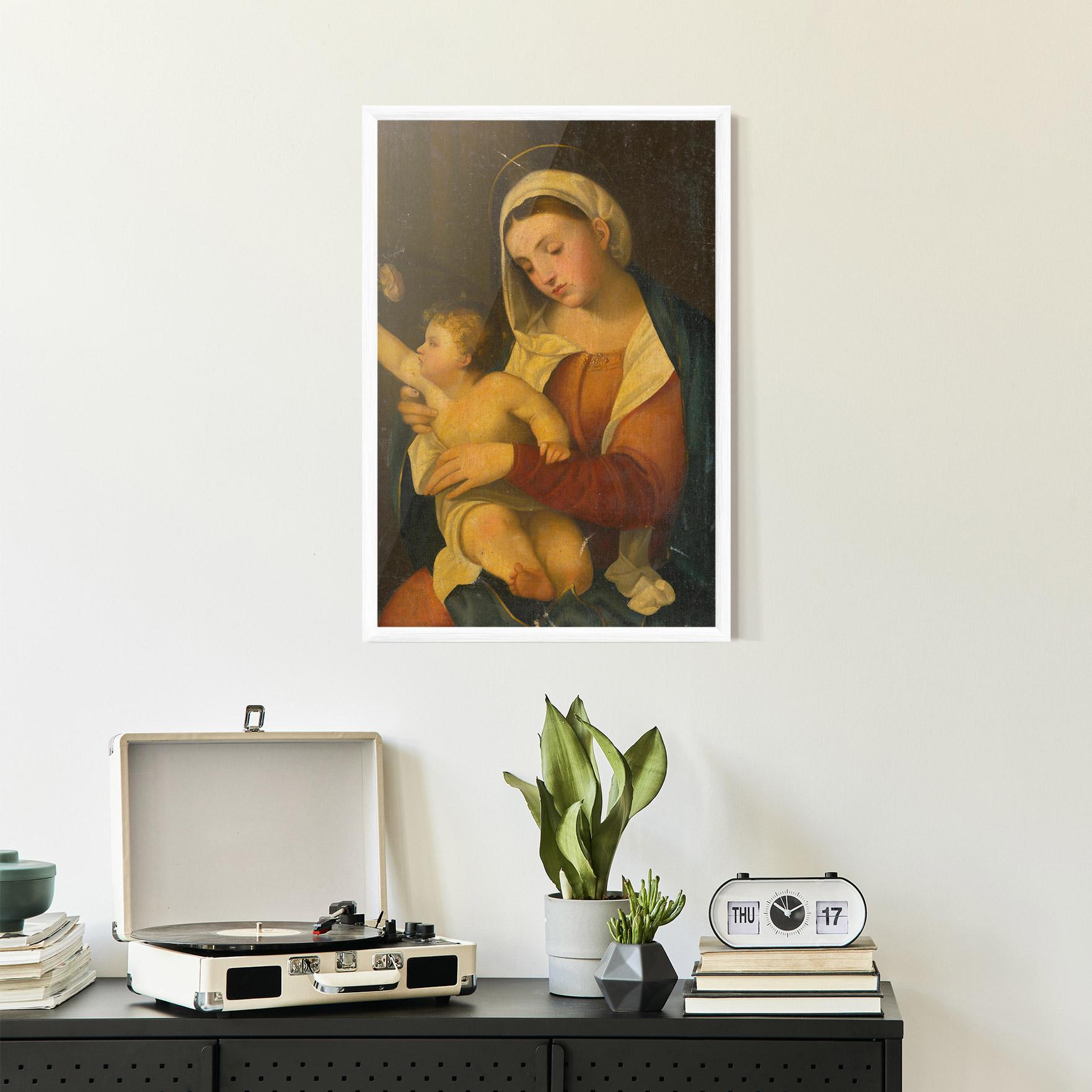 Plakat w Ramie Yellow Light Baby mockup 2