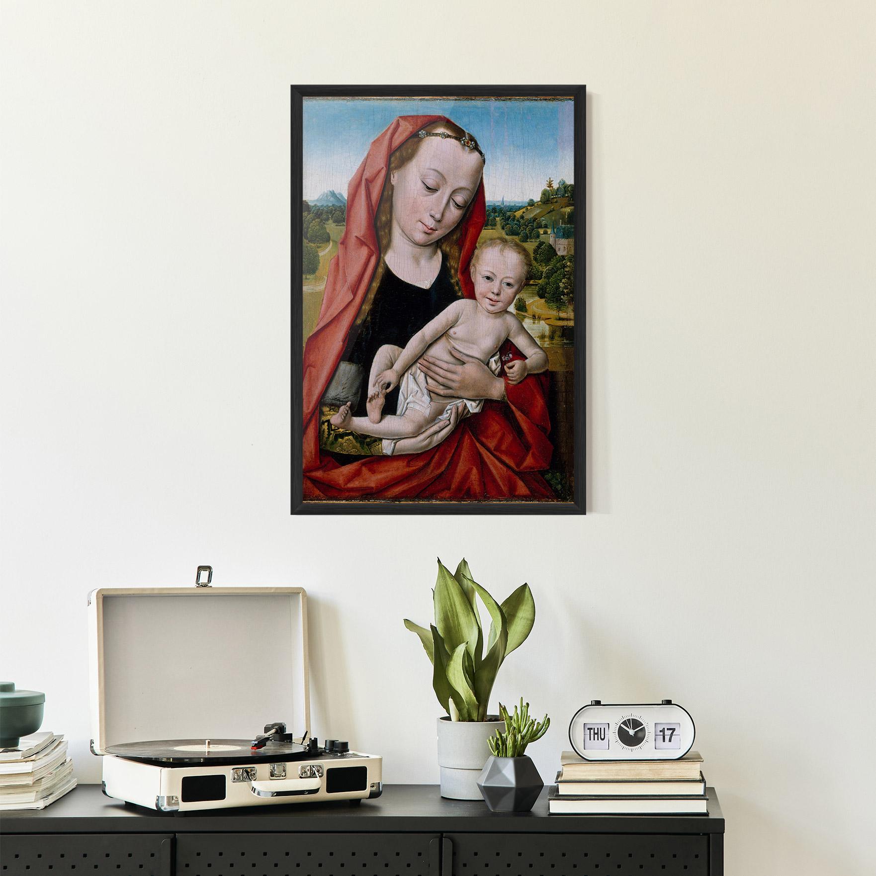 Plakat w Ramie Little Religious Baby mockup 2