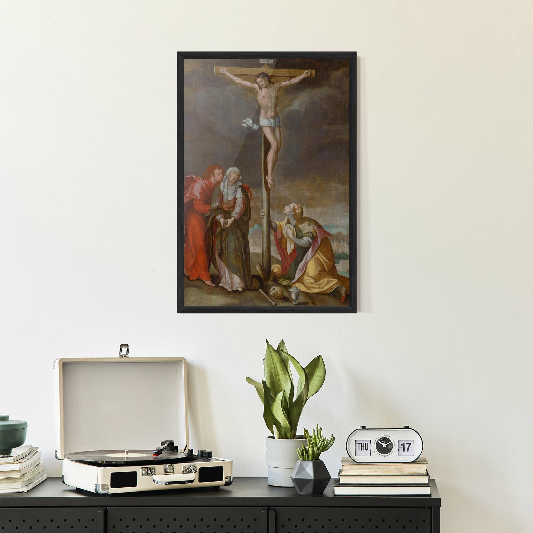 Plakat w Ramie Old Cross Jesus mockup 2