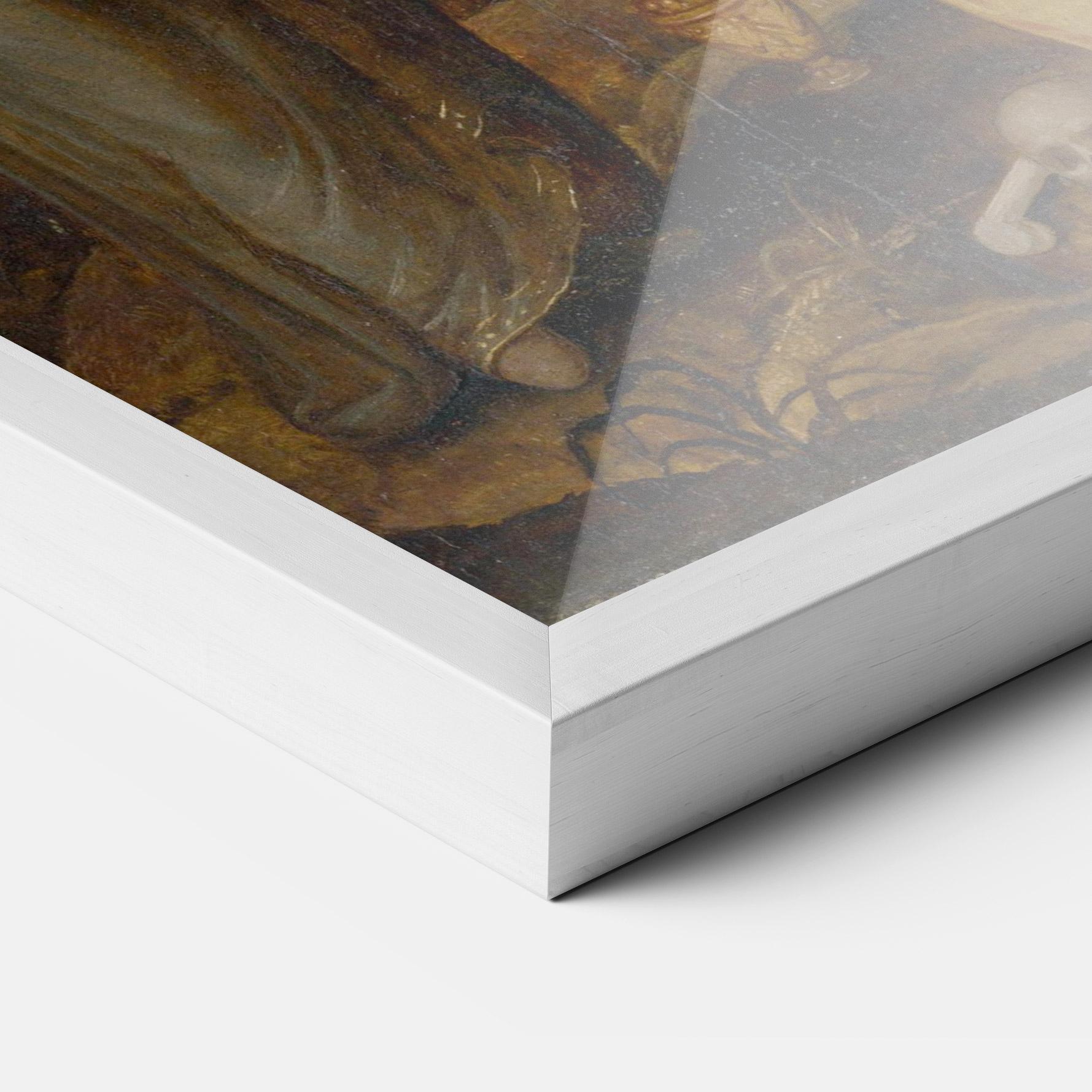 Plakat w Ramie Holding Cross Jesus mockup 3