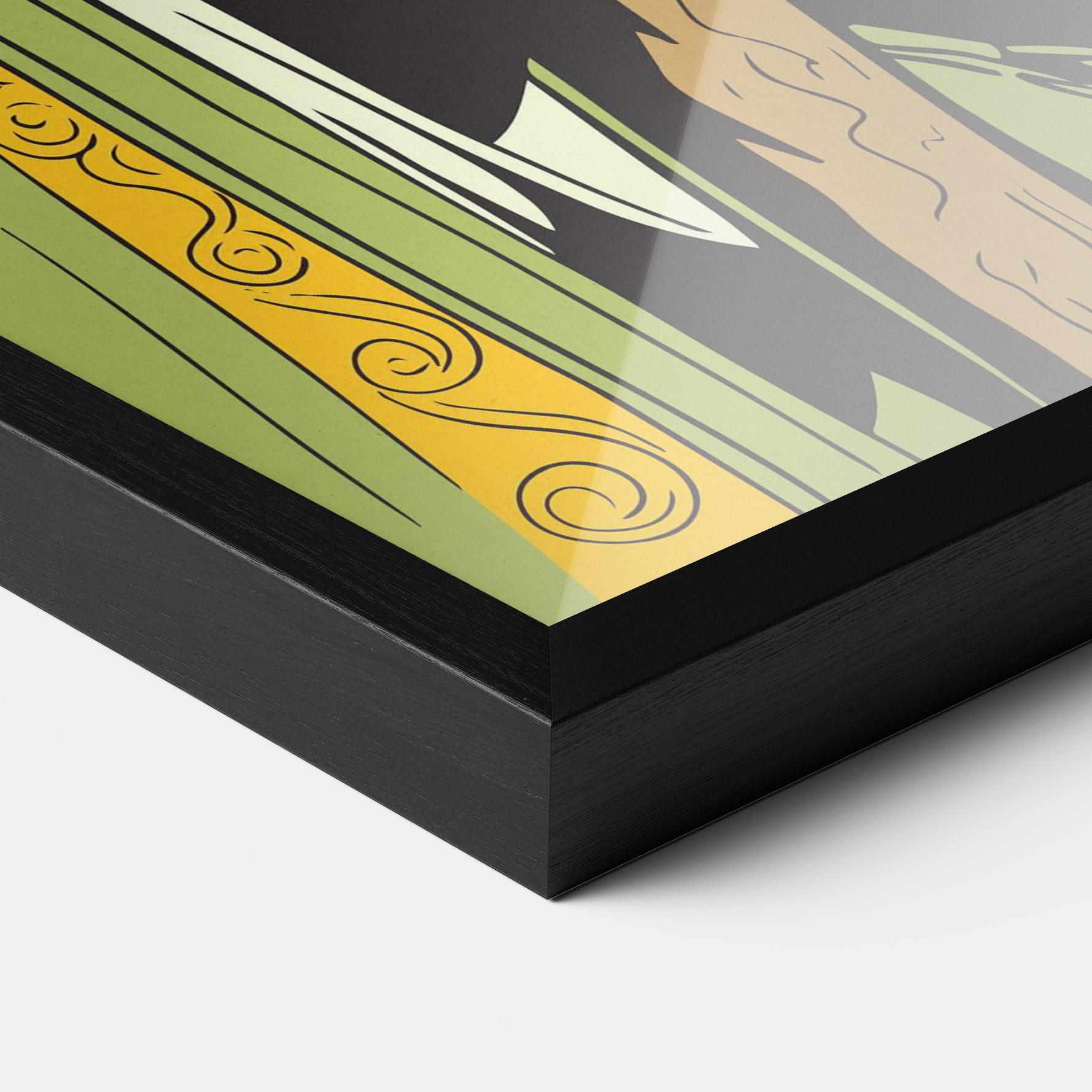 Plakat w Ramie Green Jesus mockup 3