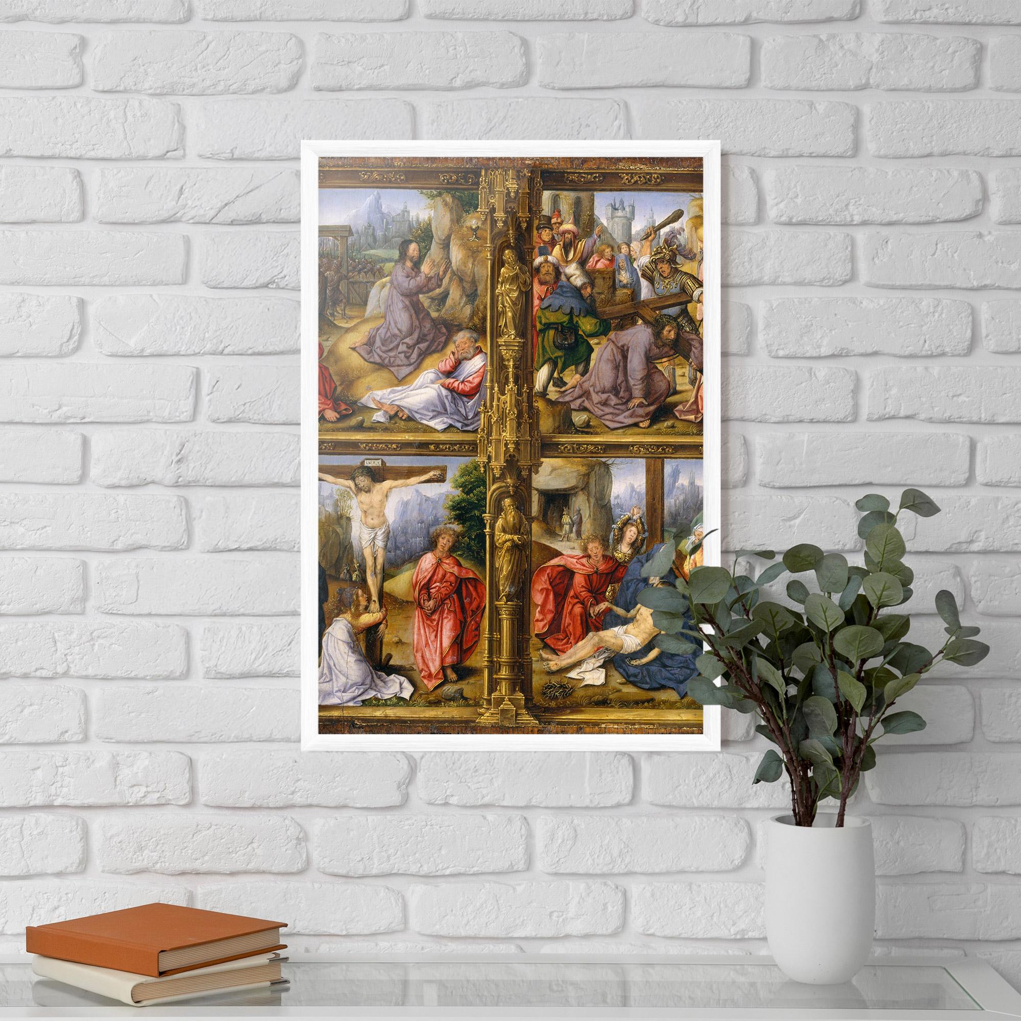 Plakat w Ramie Gold Window View mockup 5