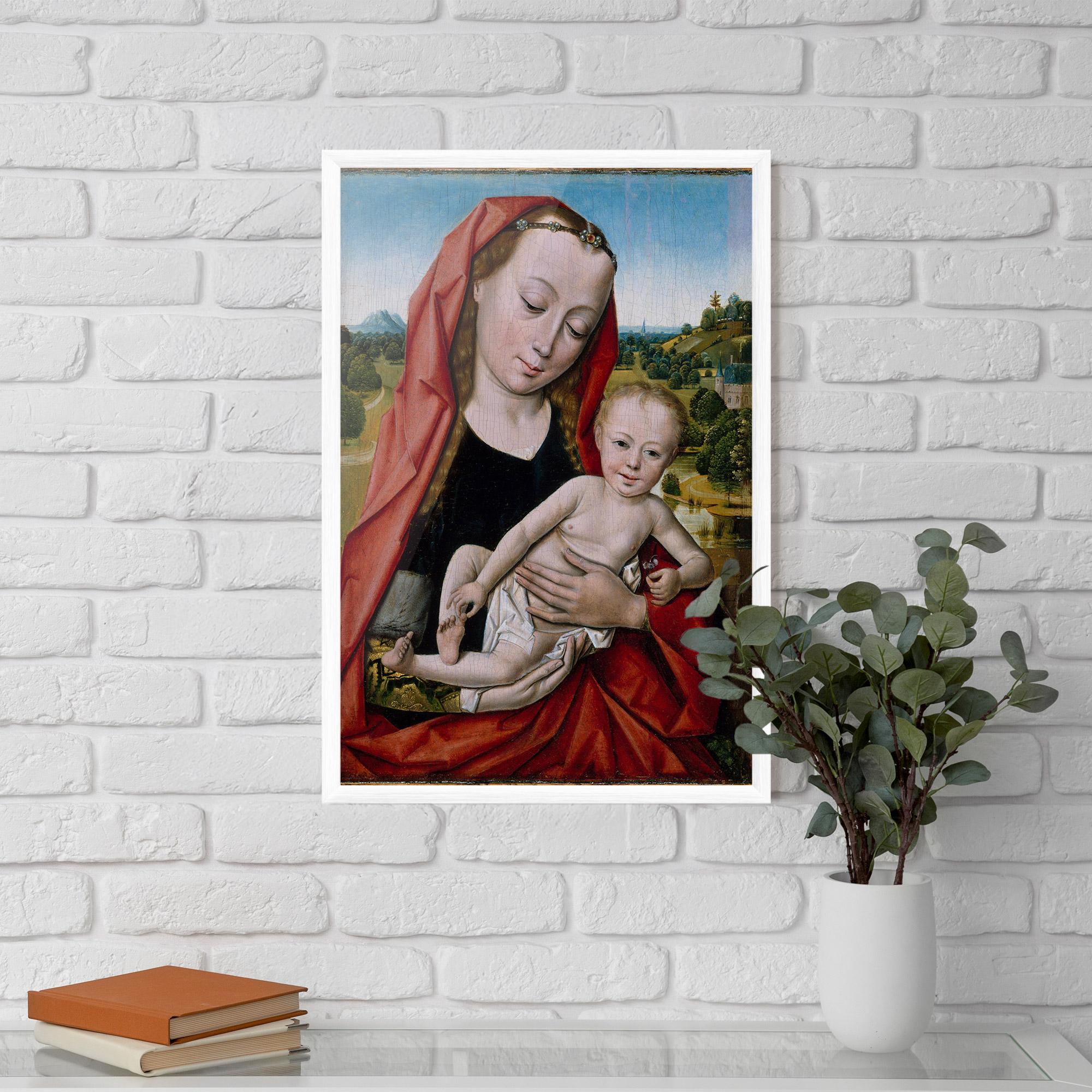 Plakat w Ramie Little Religious Baby mockup 5