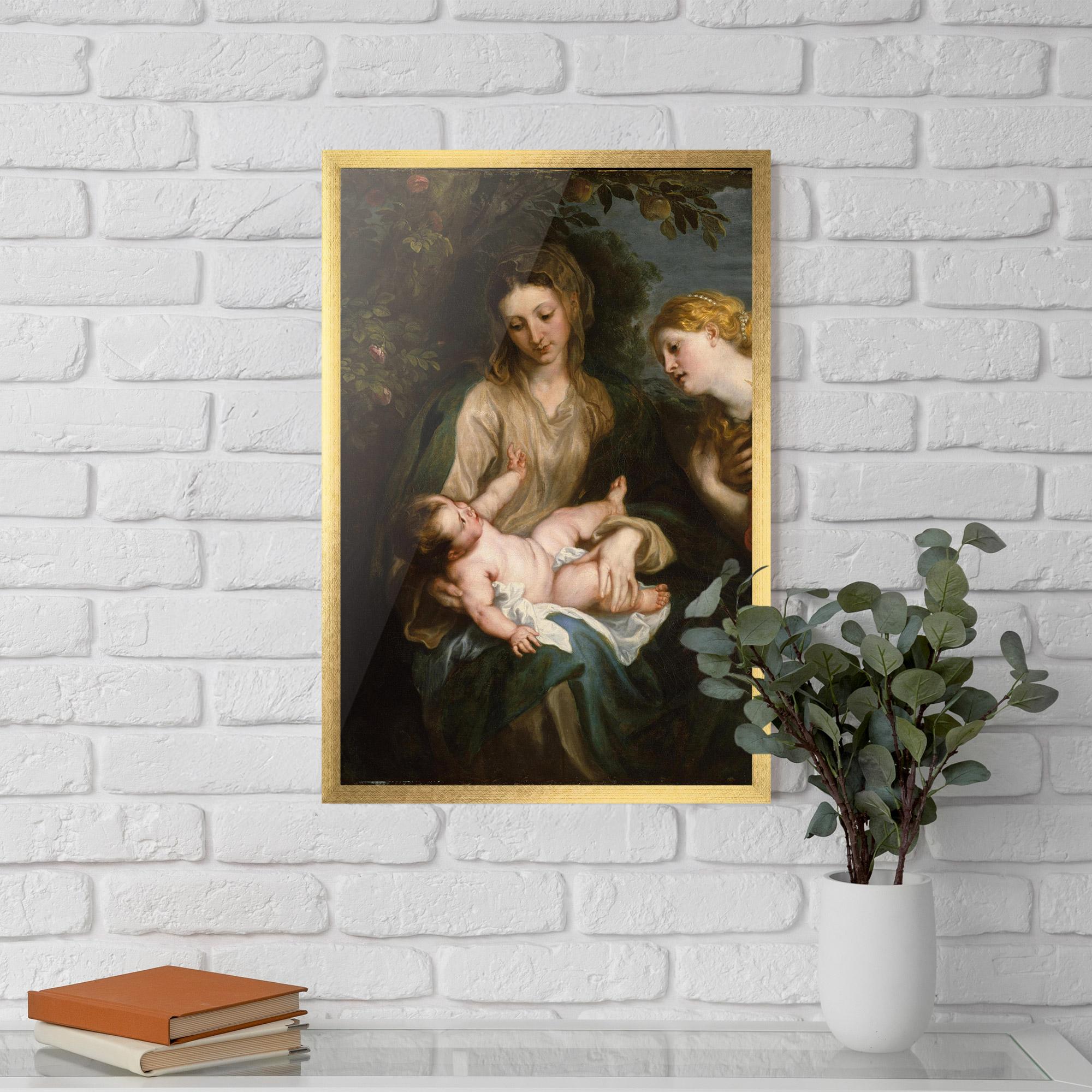 Plakat w Ramie Looking At Baby mockup 5