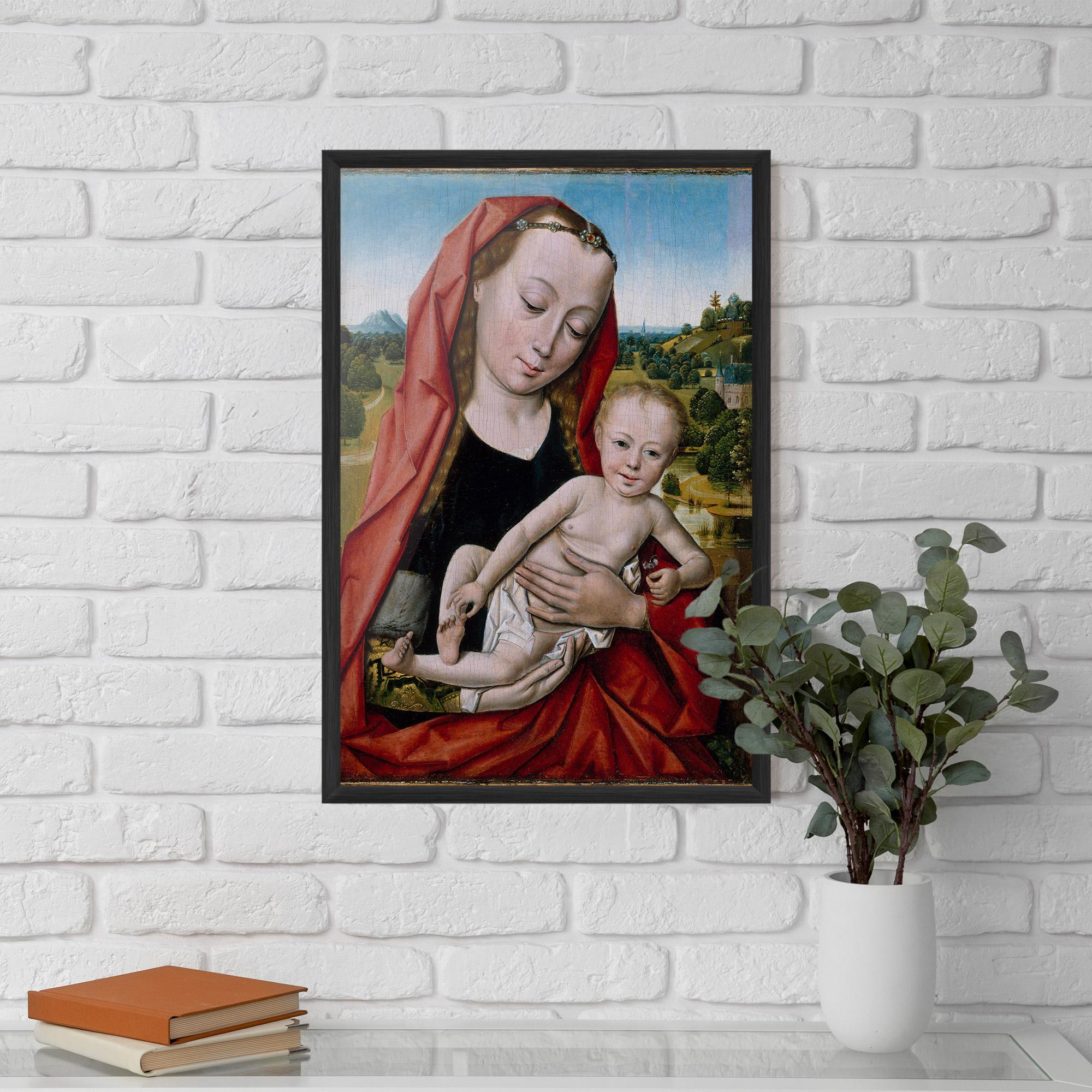 Plakat w Ramie Little Religious Baby mockup 5
