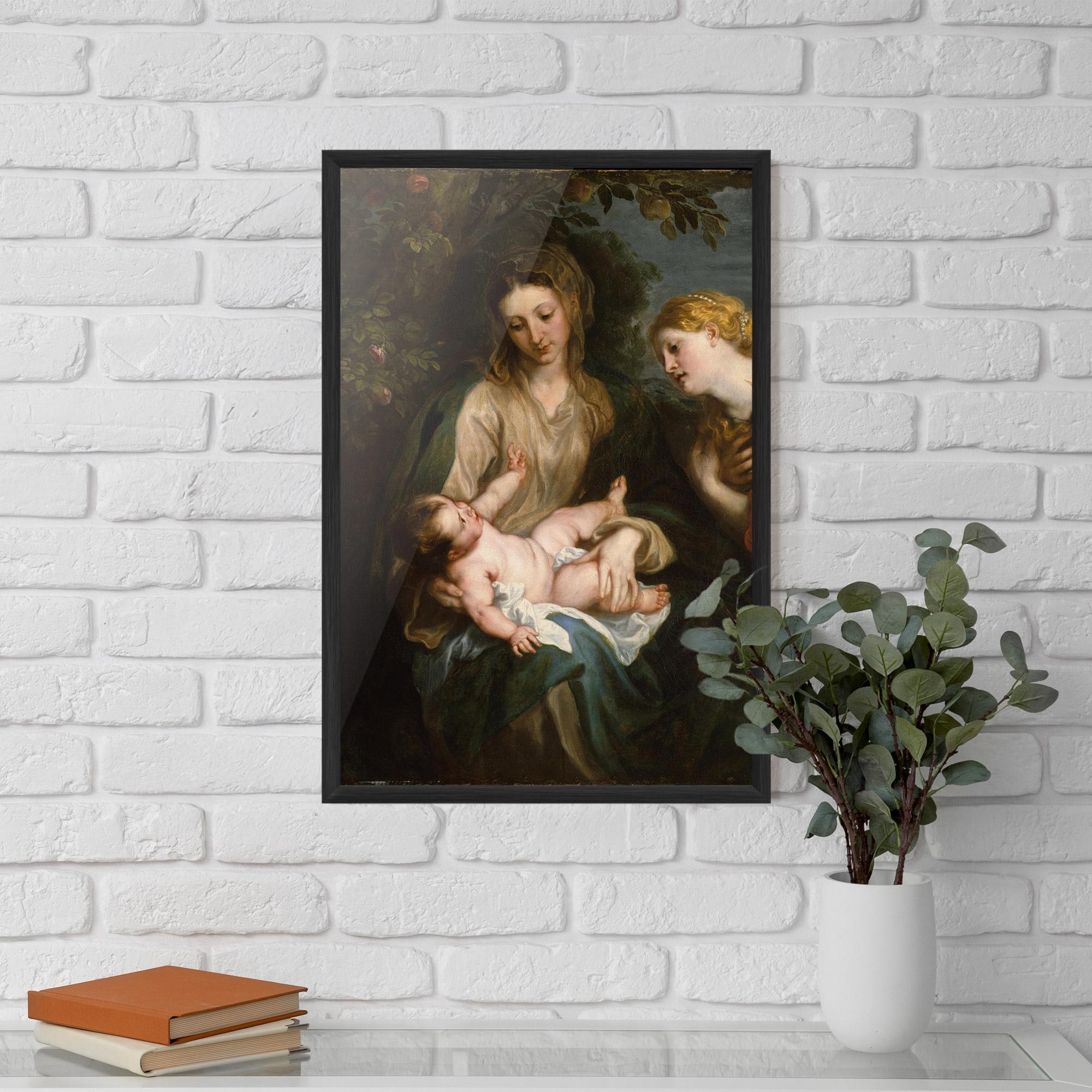 Plakat w Ramie Looking At Baby mockup 5