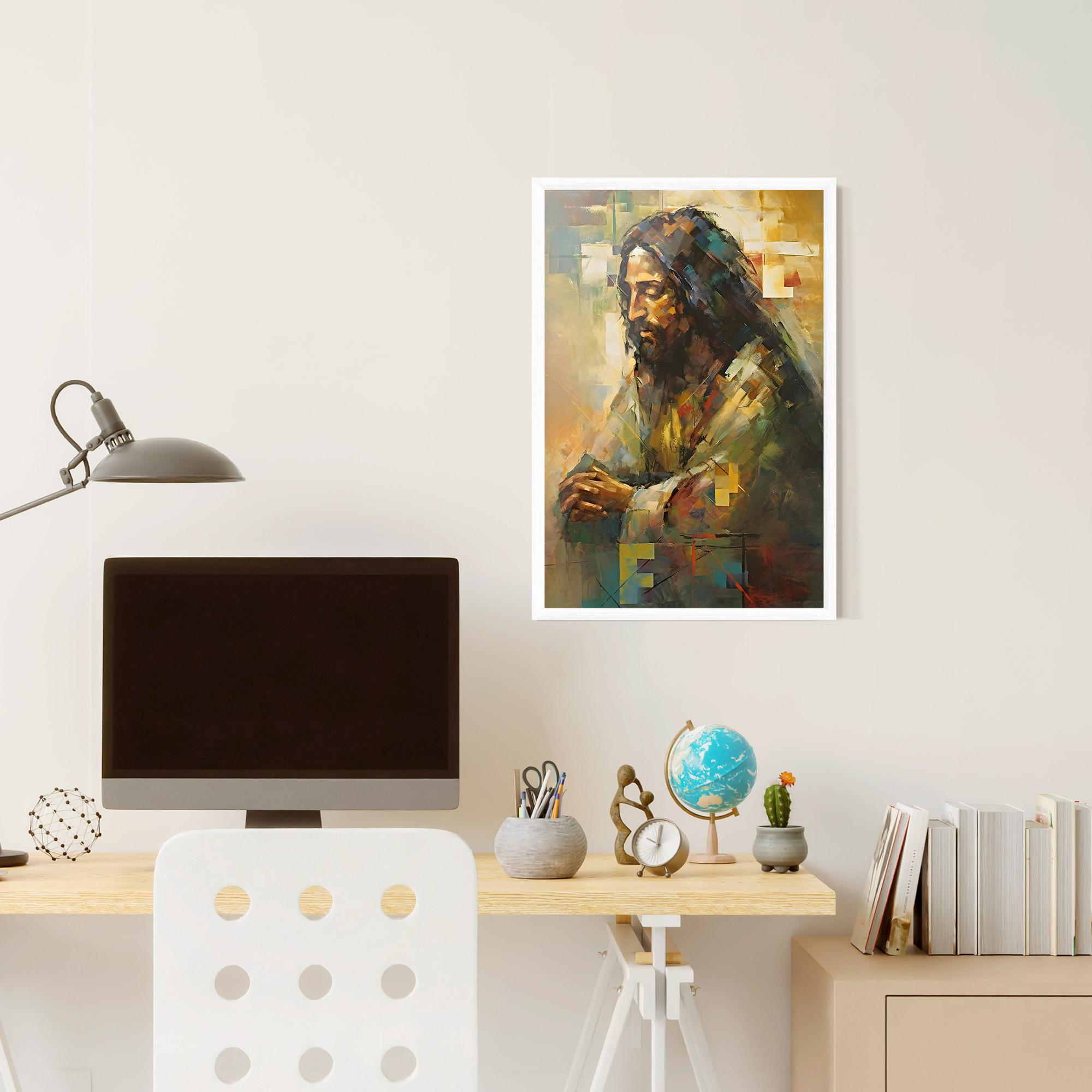 Plakat w Ramie Christ Painting Art mockup 6