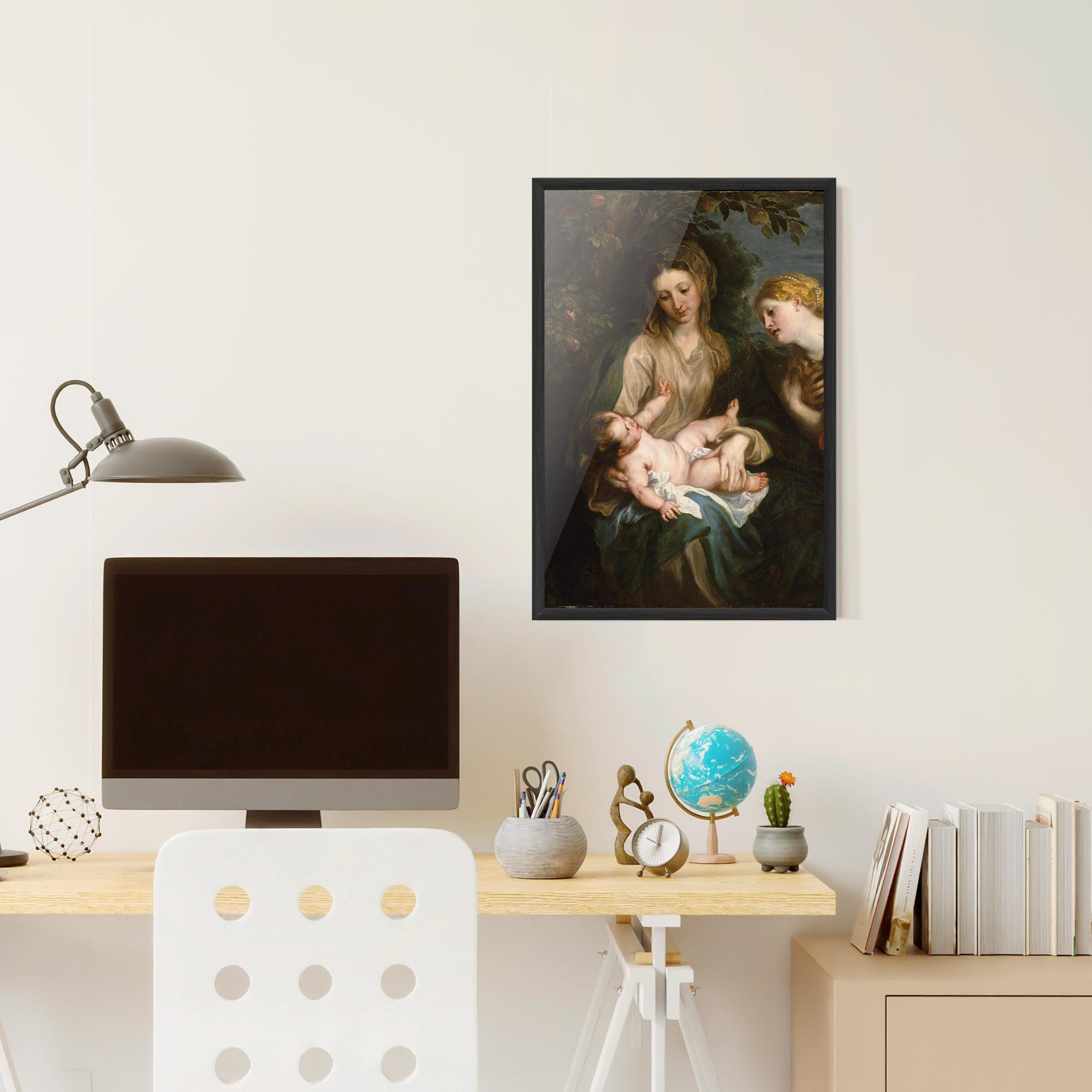 Plakat w Ramie Looking At Baby mockup 6