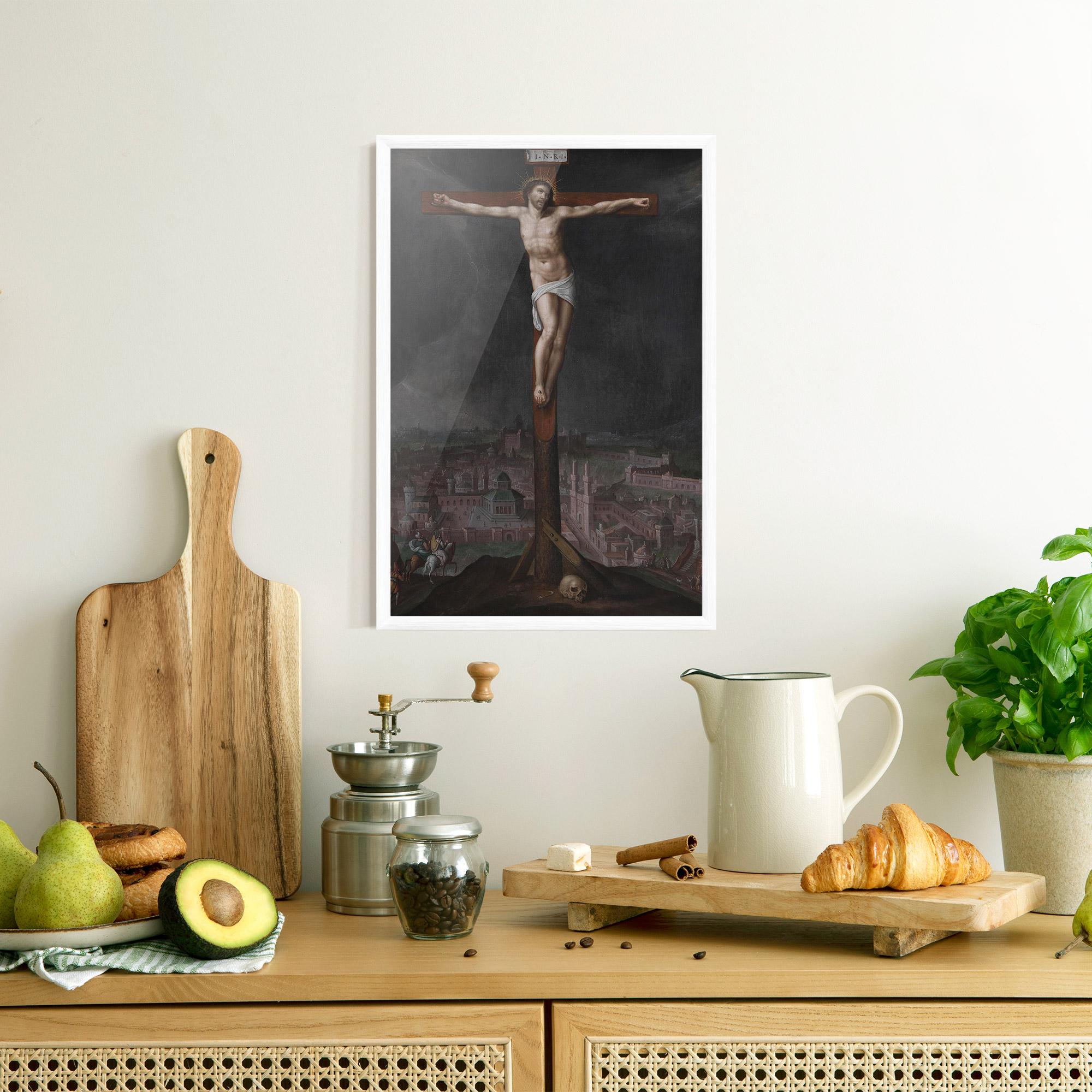 Plakat w Ramie Dark Cloud Jesus mockup 8