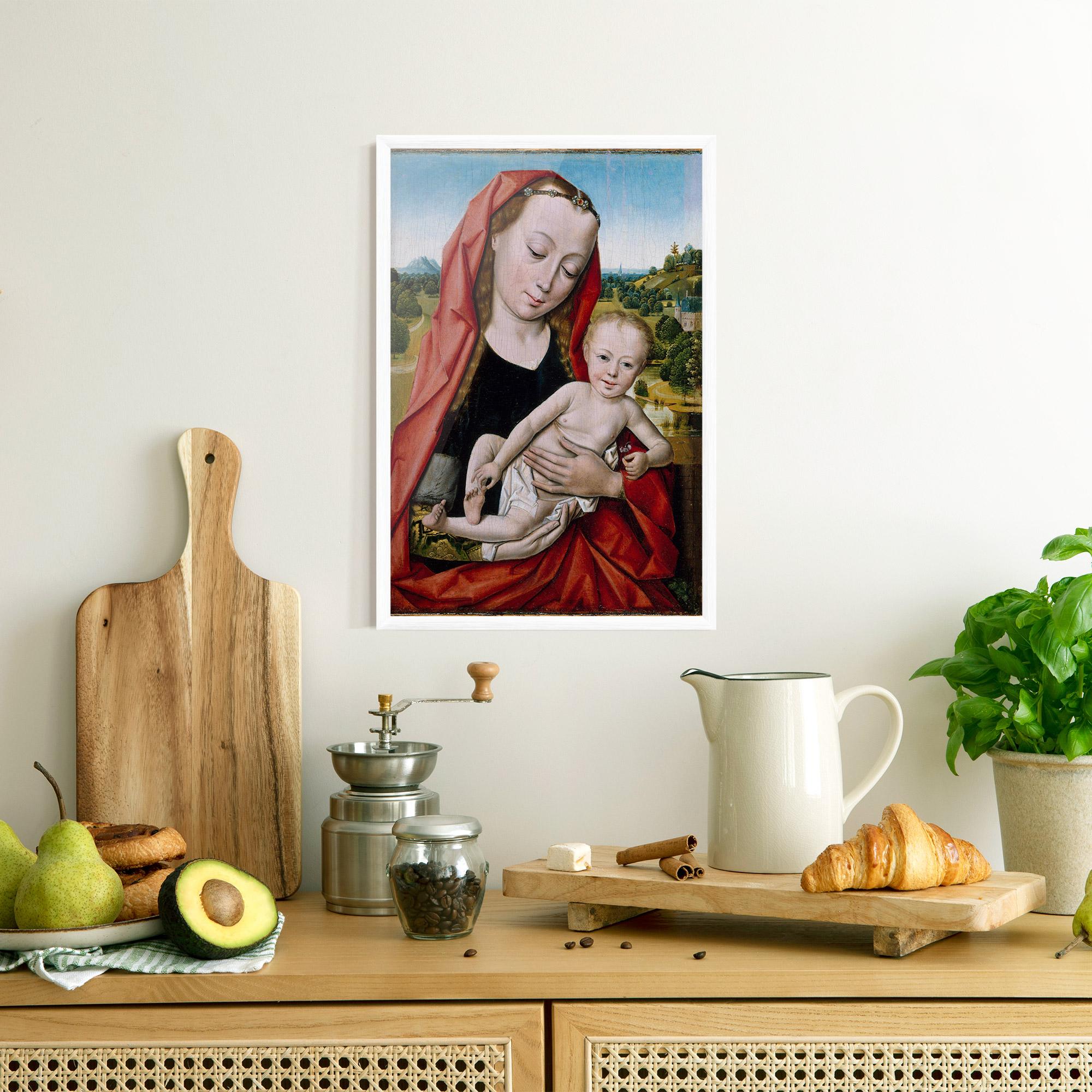 Plakat w Ramie Little Religious Baby mockup 8