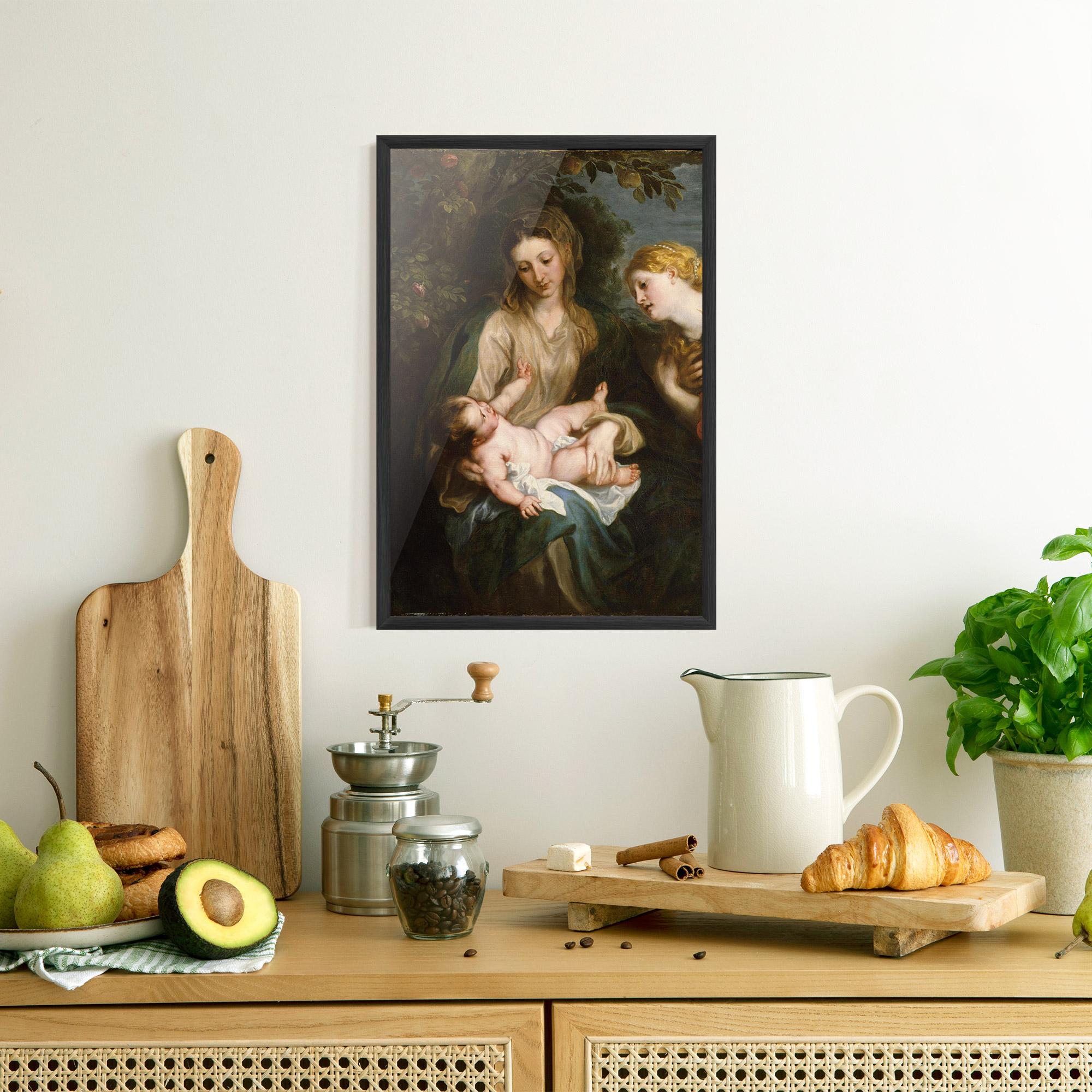 Plakat w Ramie Looking At Baby mockup 8