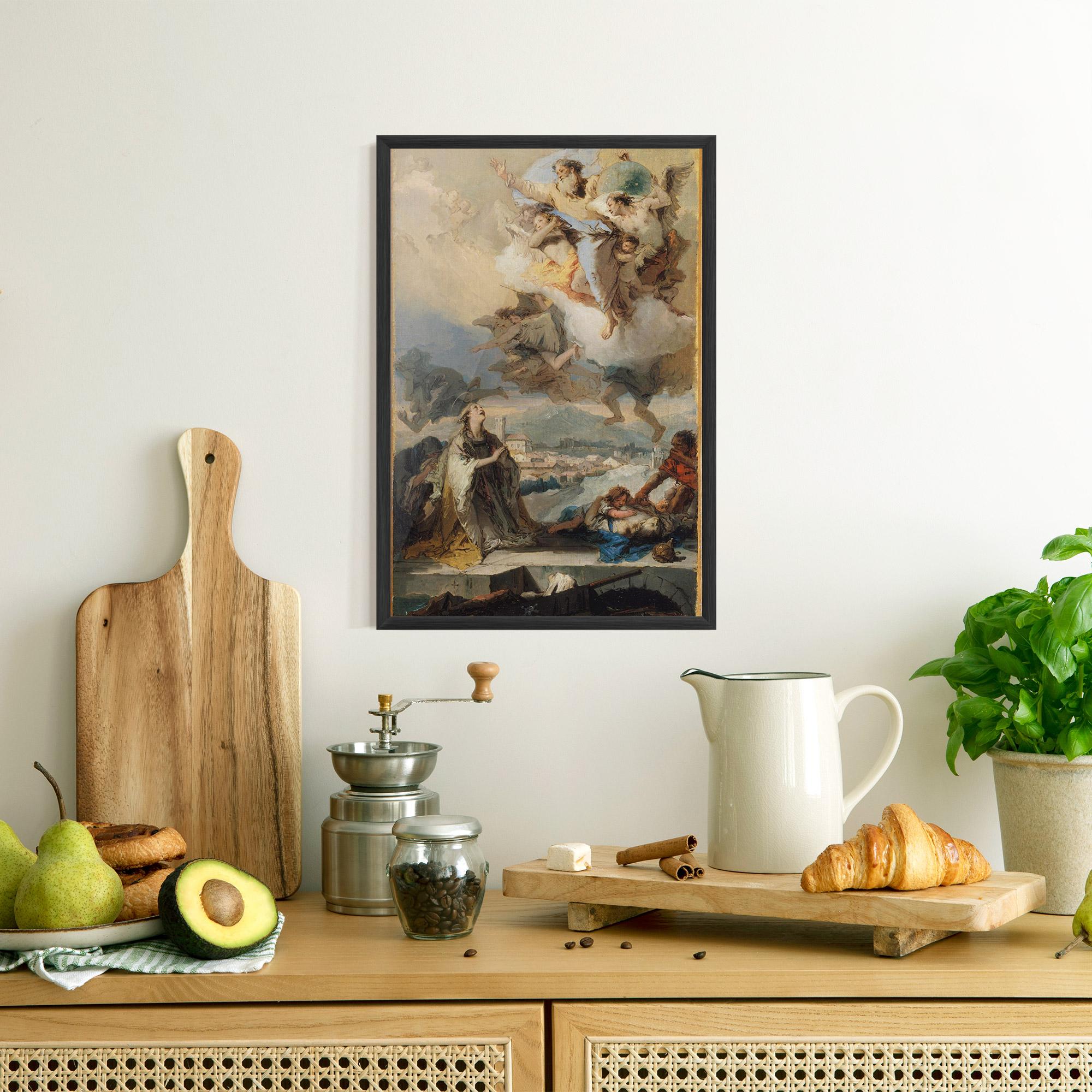 Plakat w Ramie Sky Angel Art mockup 8