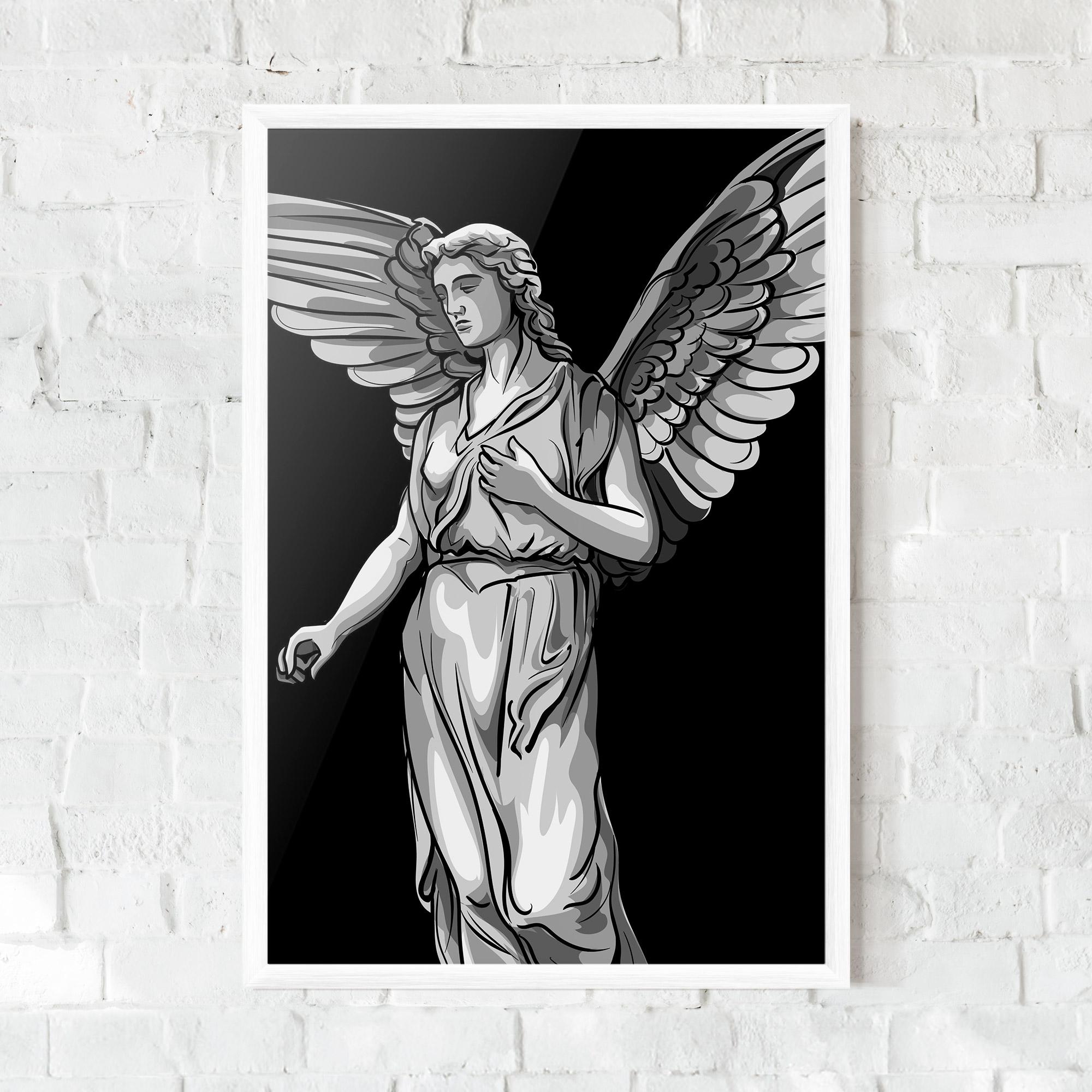Plakat w Ramie Angel Hand mockup 0