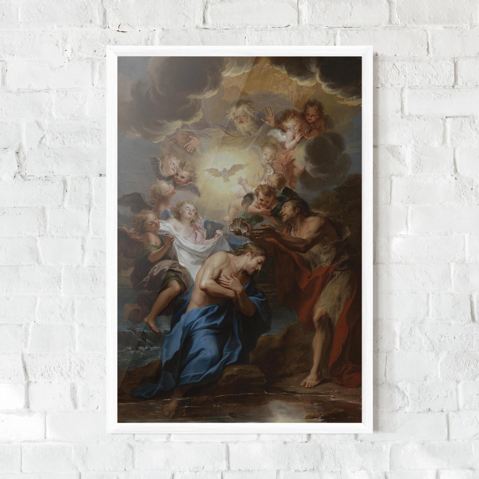 Plakat w Ramie Bird Floating mockup 0