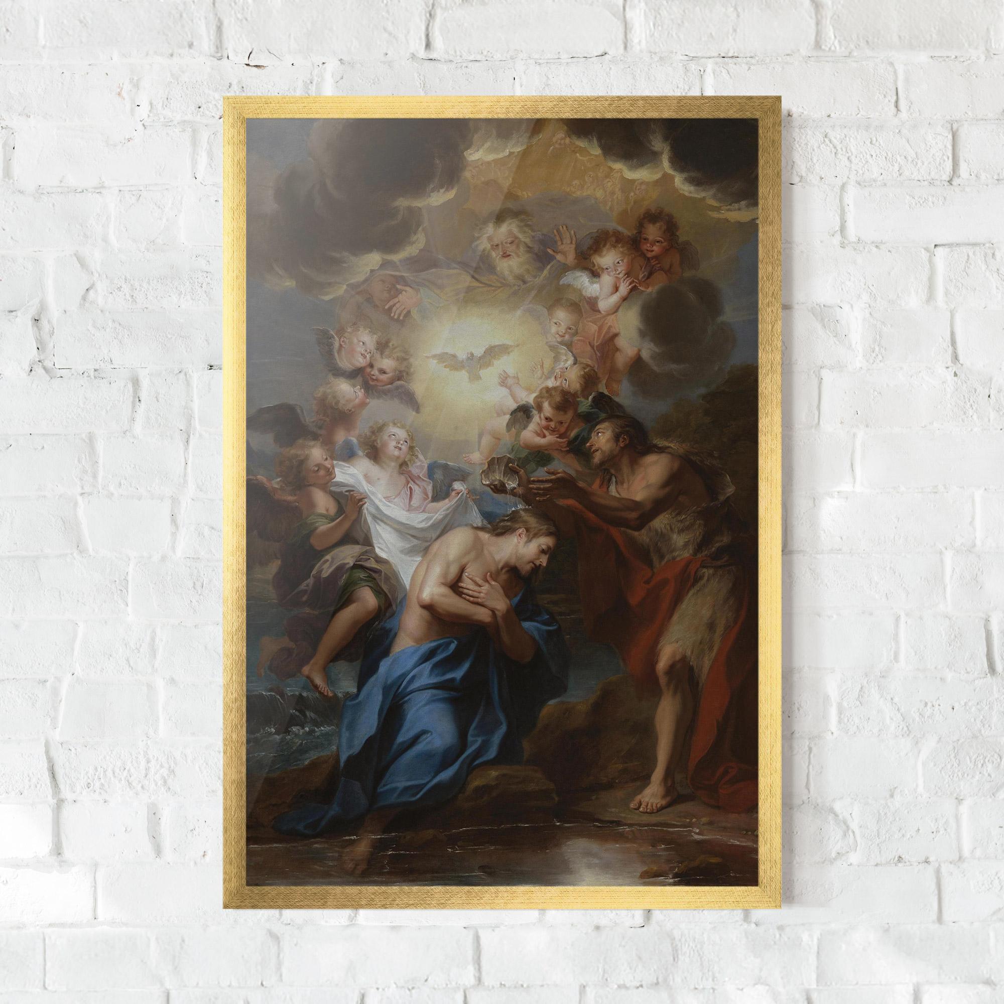 Plakat w Ramie Bird Floating mockup 0