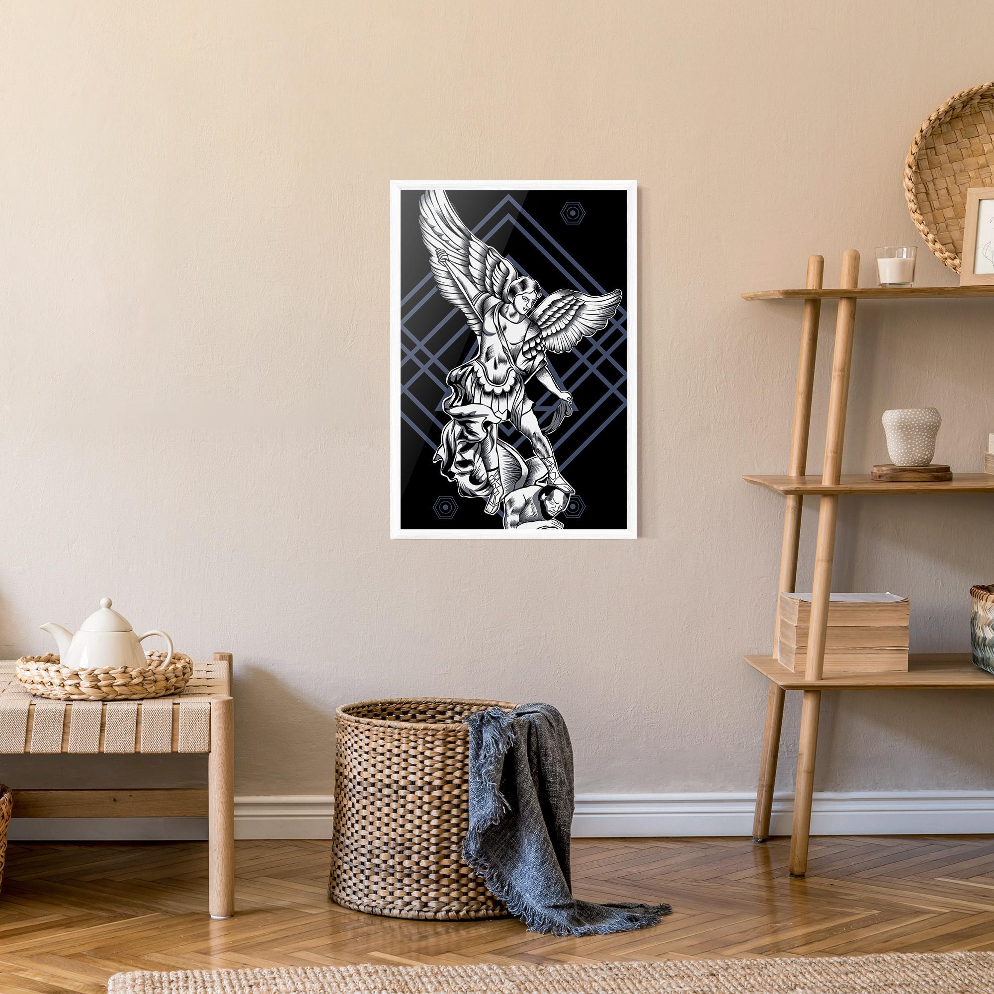 Plakat w Ramie Angel Fights mockup 9