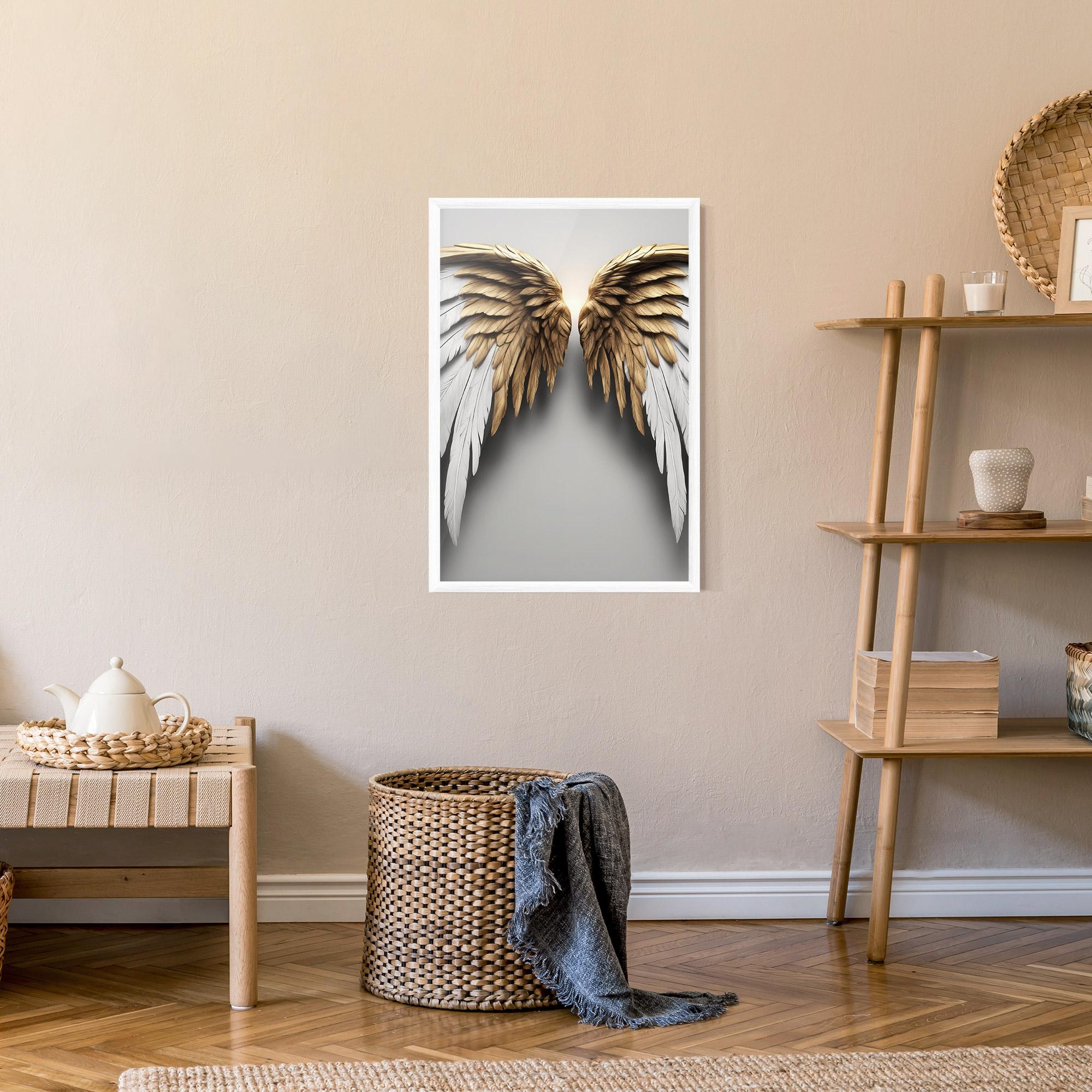 Plakat w Ramie Realistic Angel Wings mockup 9