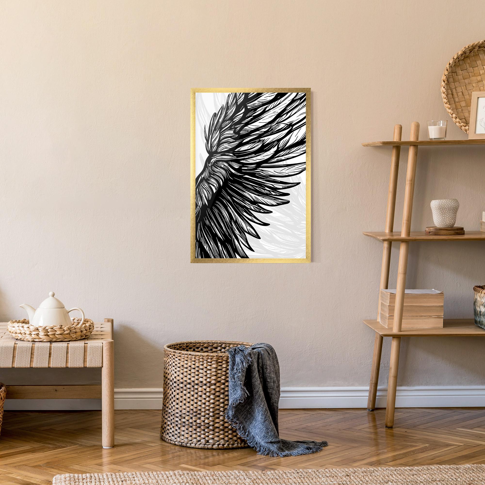 Plakat w Ramie Wing Line mockup 9