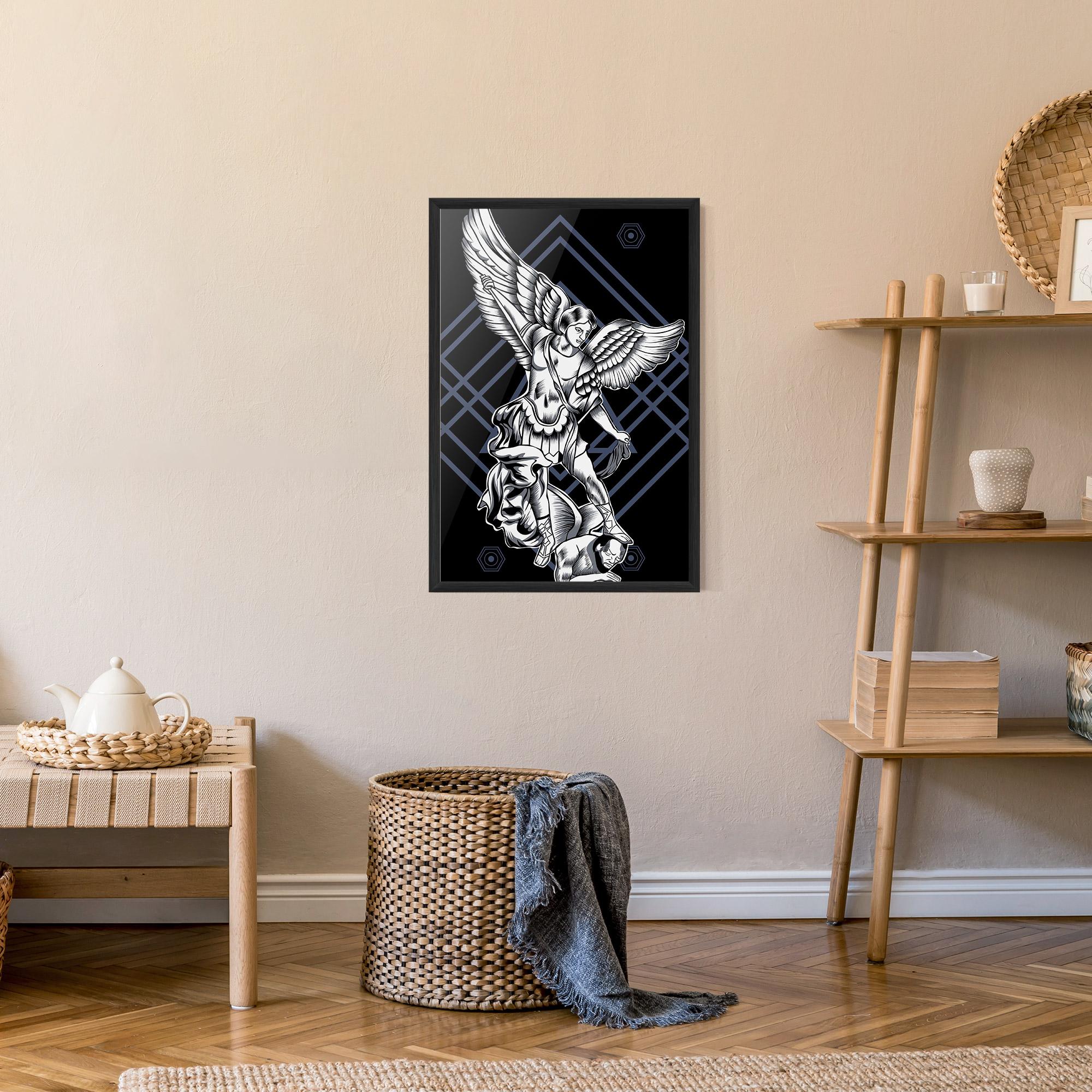 Plakat w Ramie Angel Fights mockup 9