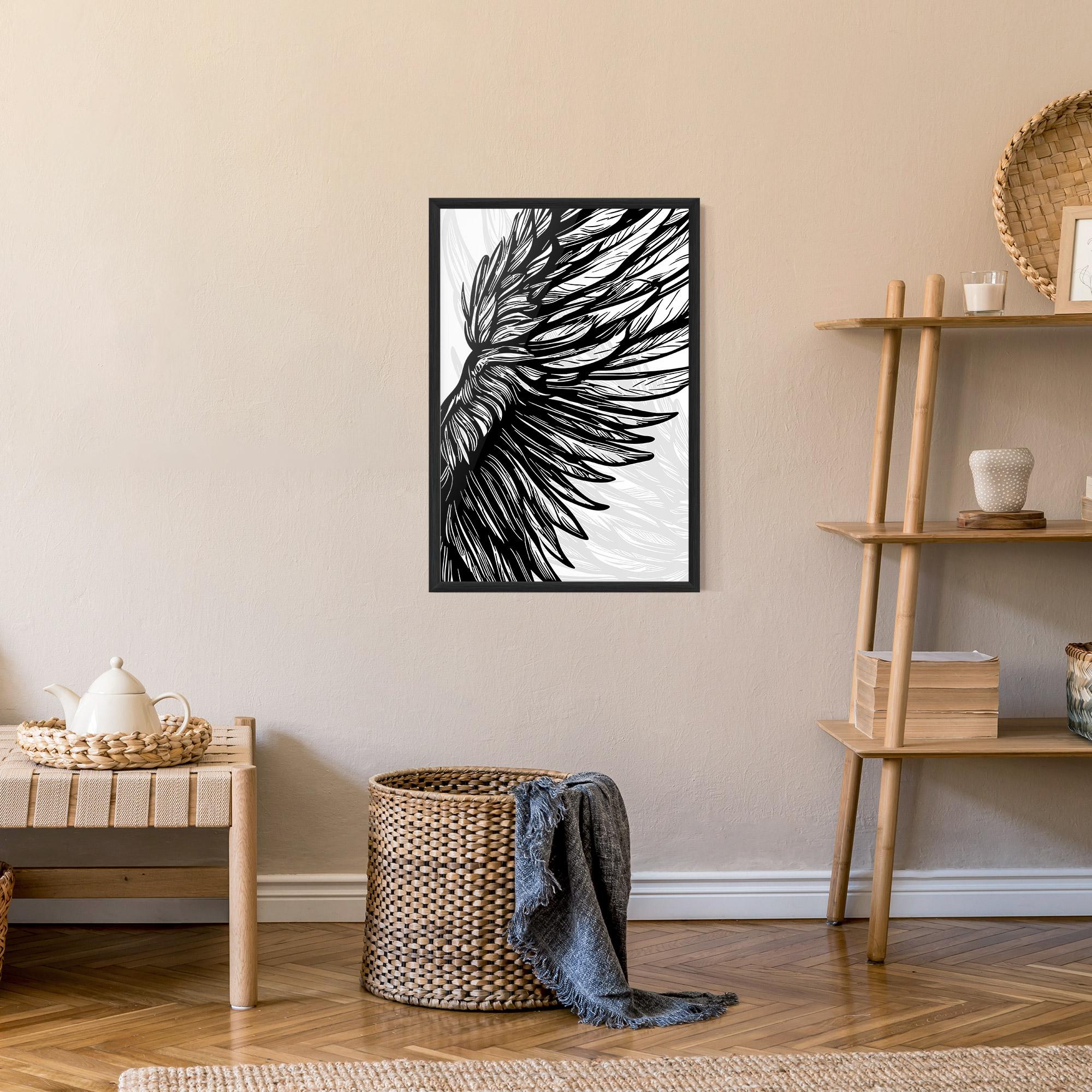 Plakat w Ramie Wing Line mockup 9