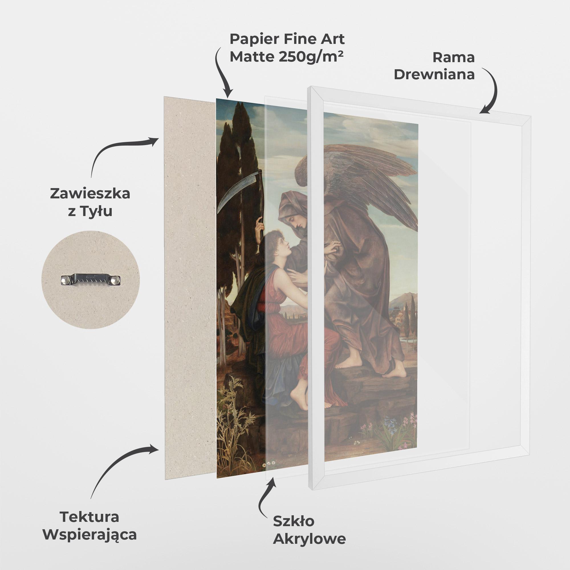 Plakat w Ramie Angel Of Death mockup 1