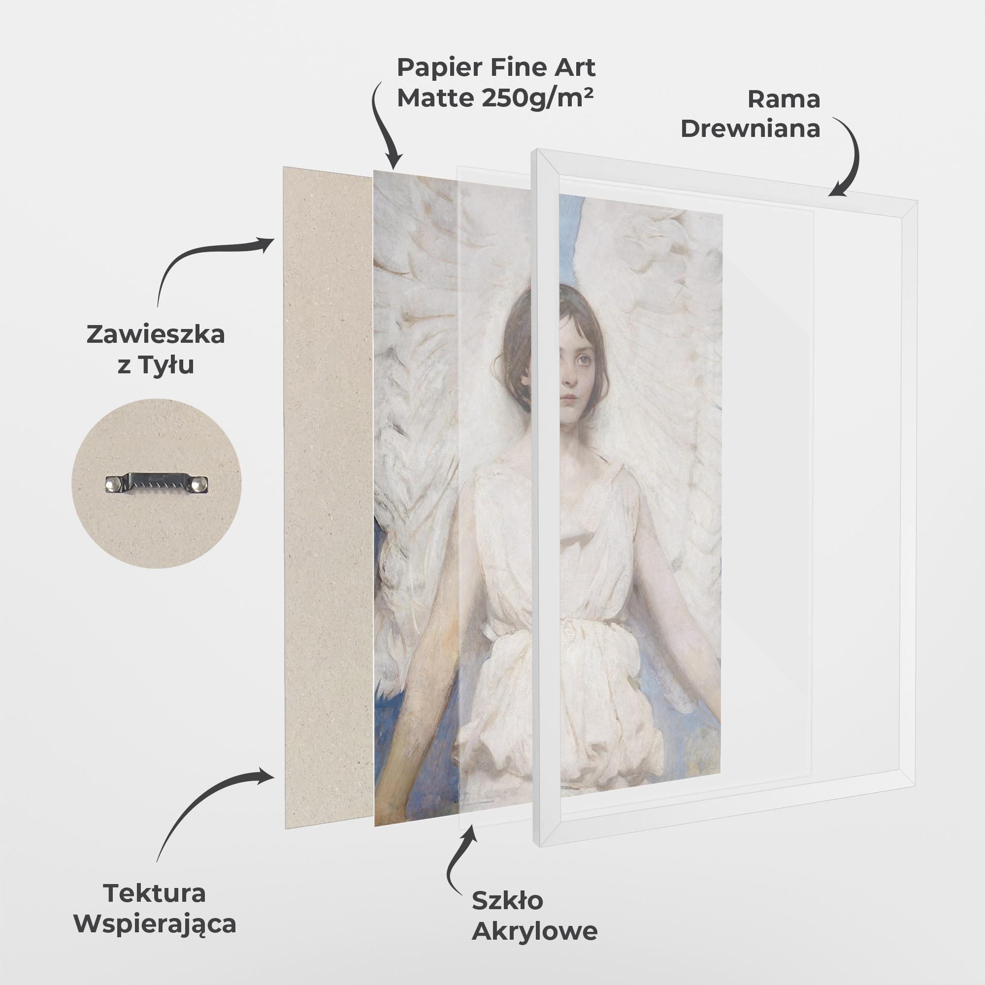Plakat w Ramie Pretty Angel Painting mockup 1
