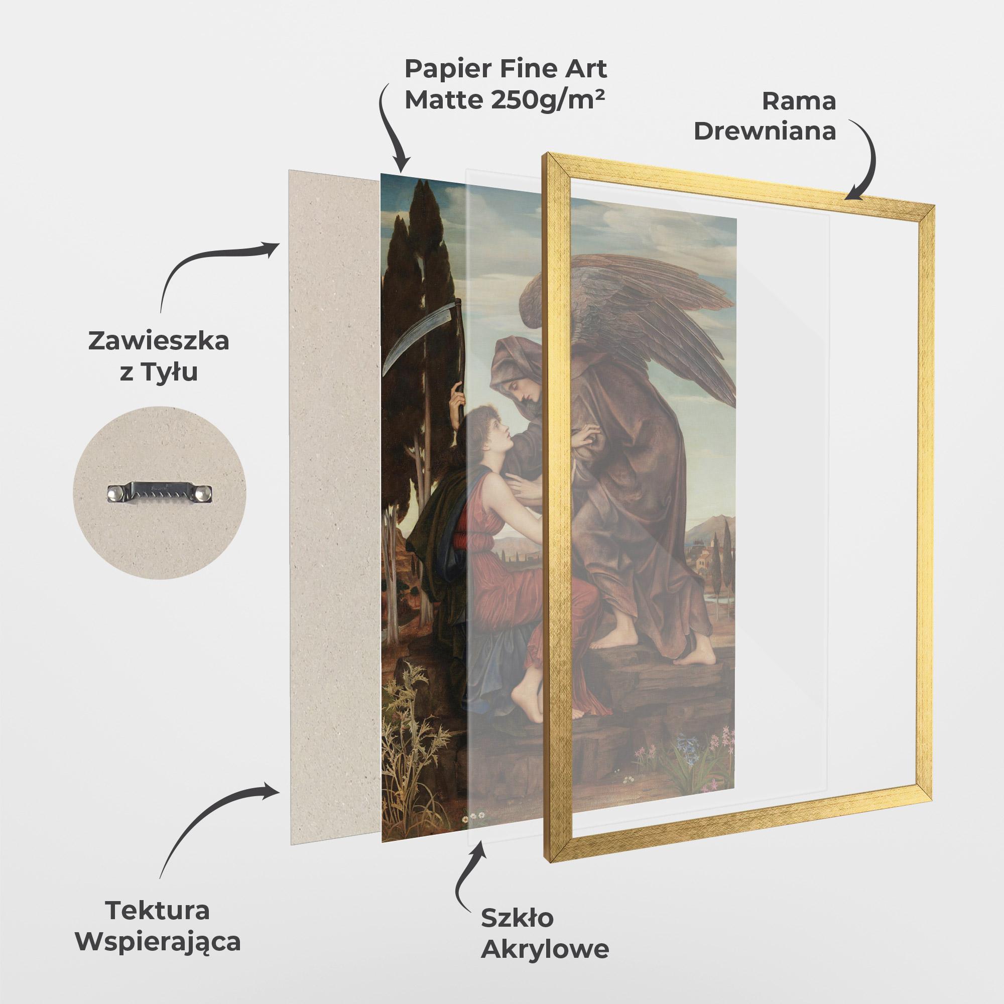 Plakat w Ramie Angel Of Death mockup 1