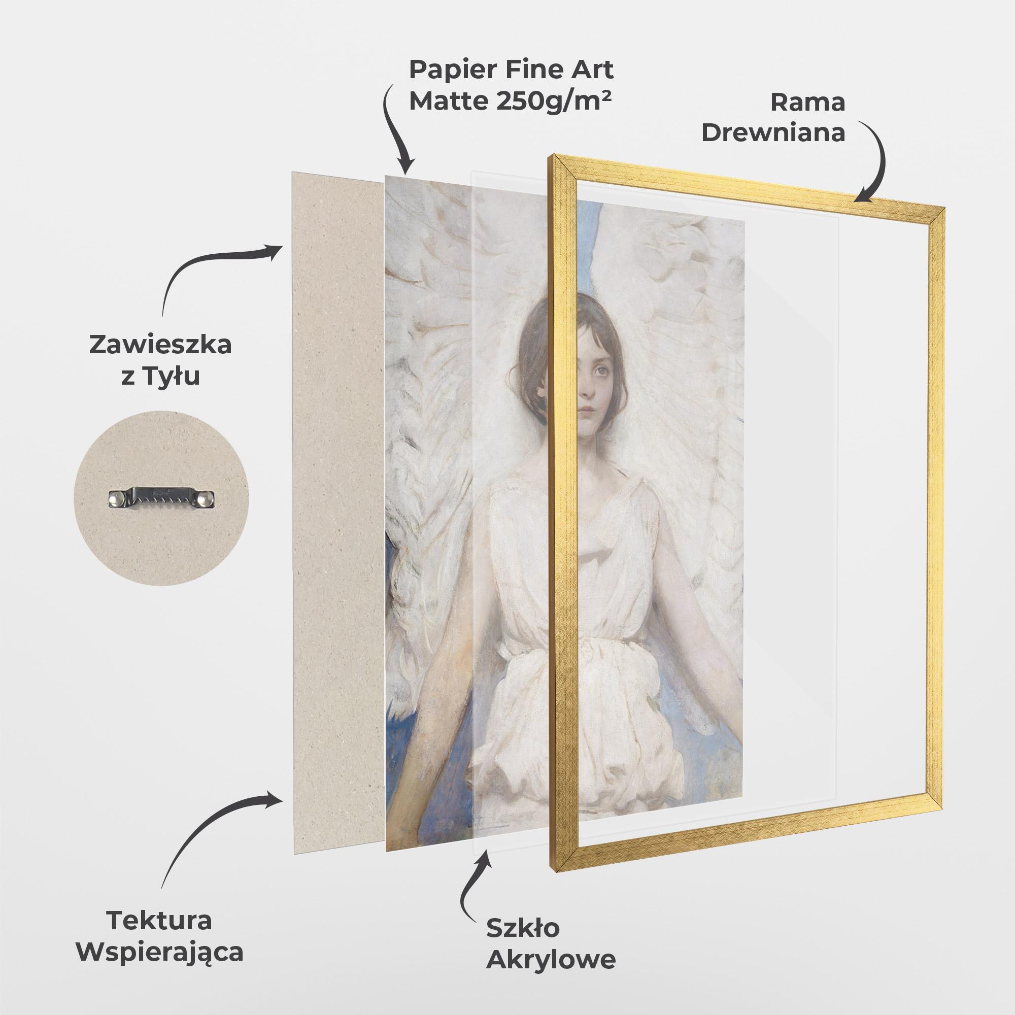 Plakat w Ramie Pretty Angel Painting mockup 1