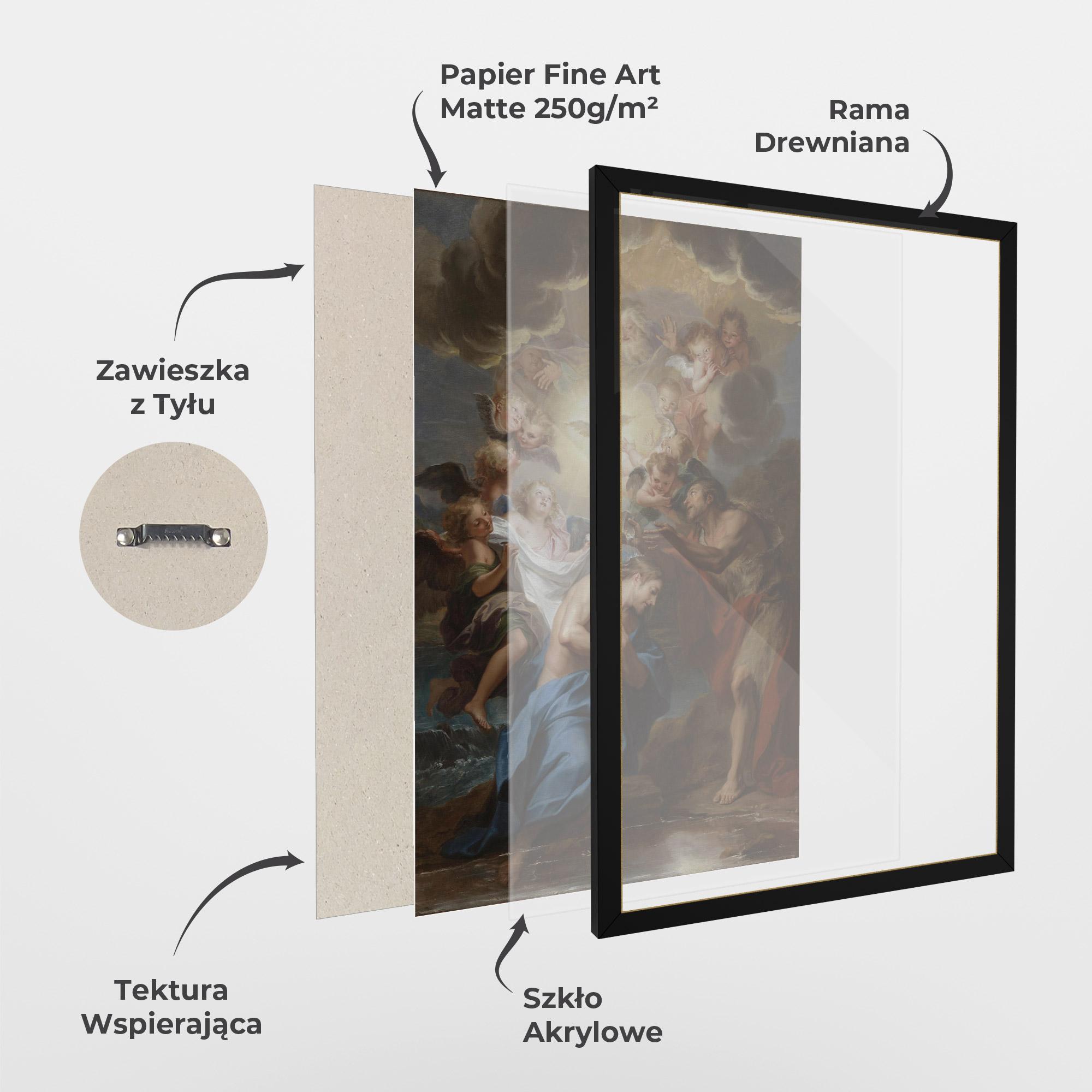 Plakat w Ramie Bird Floating mockup 1