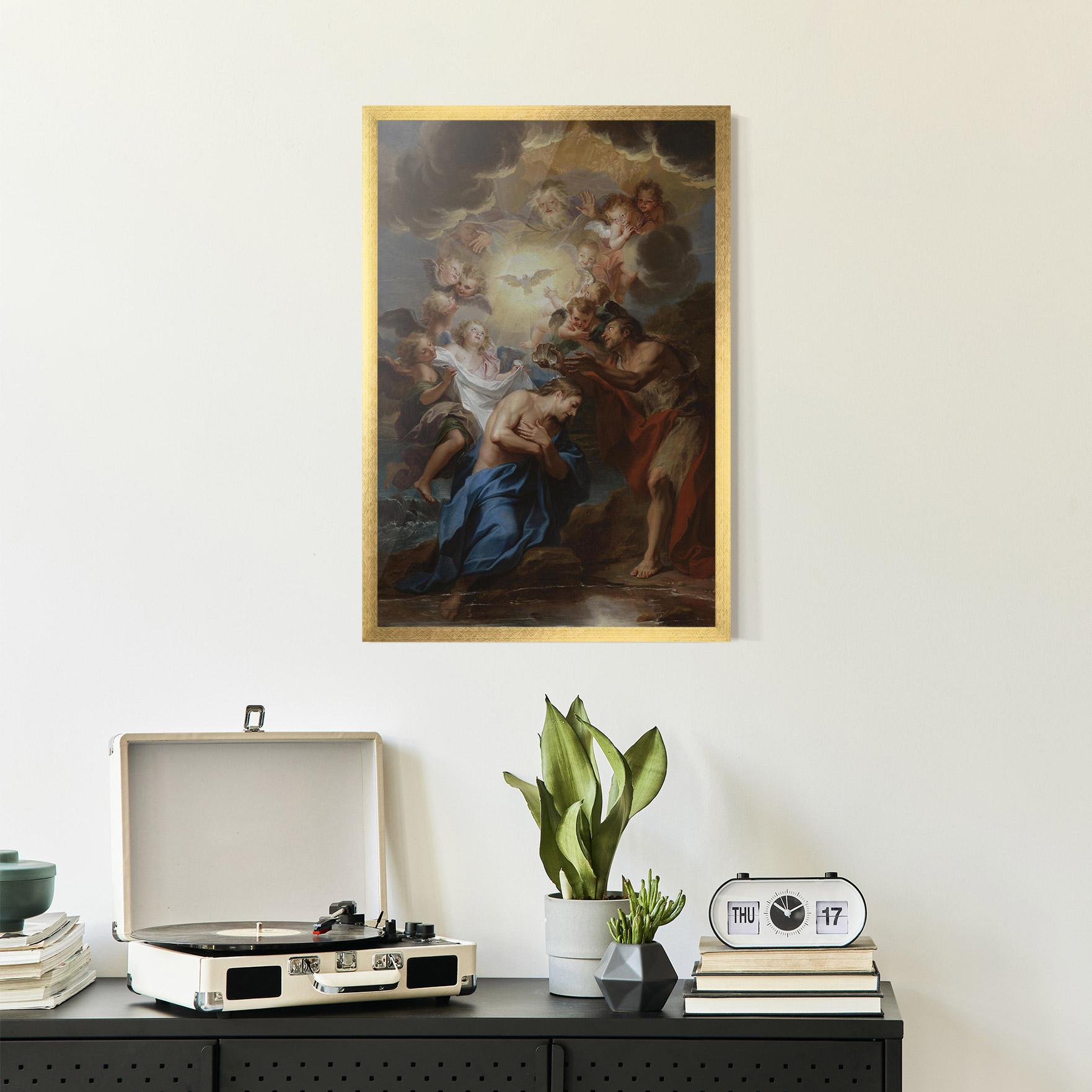 Plakat w Ramie Bird Floating mockup 2