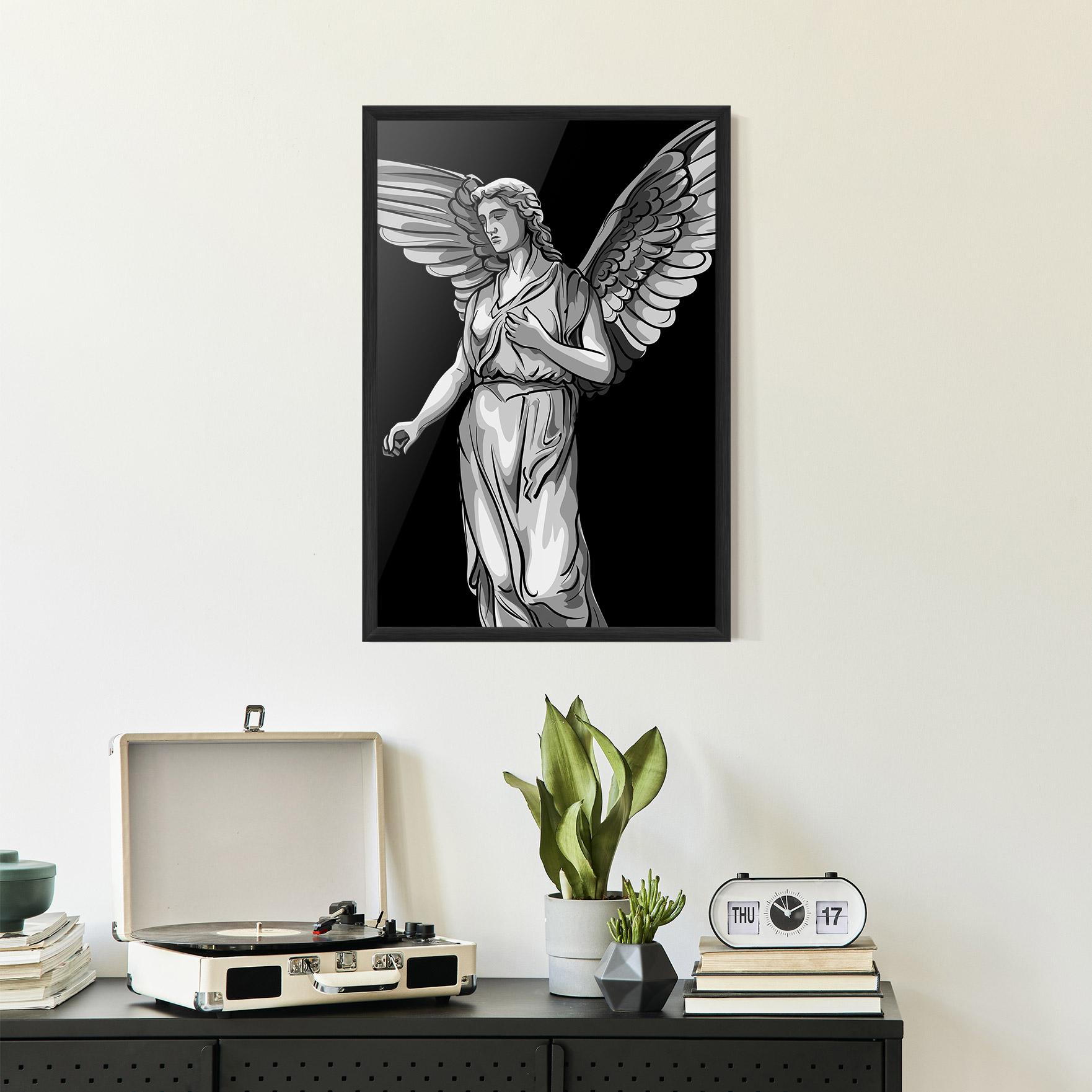 Plakat w Ramie Angel Hand mockup 2