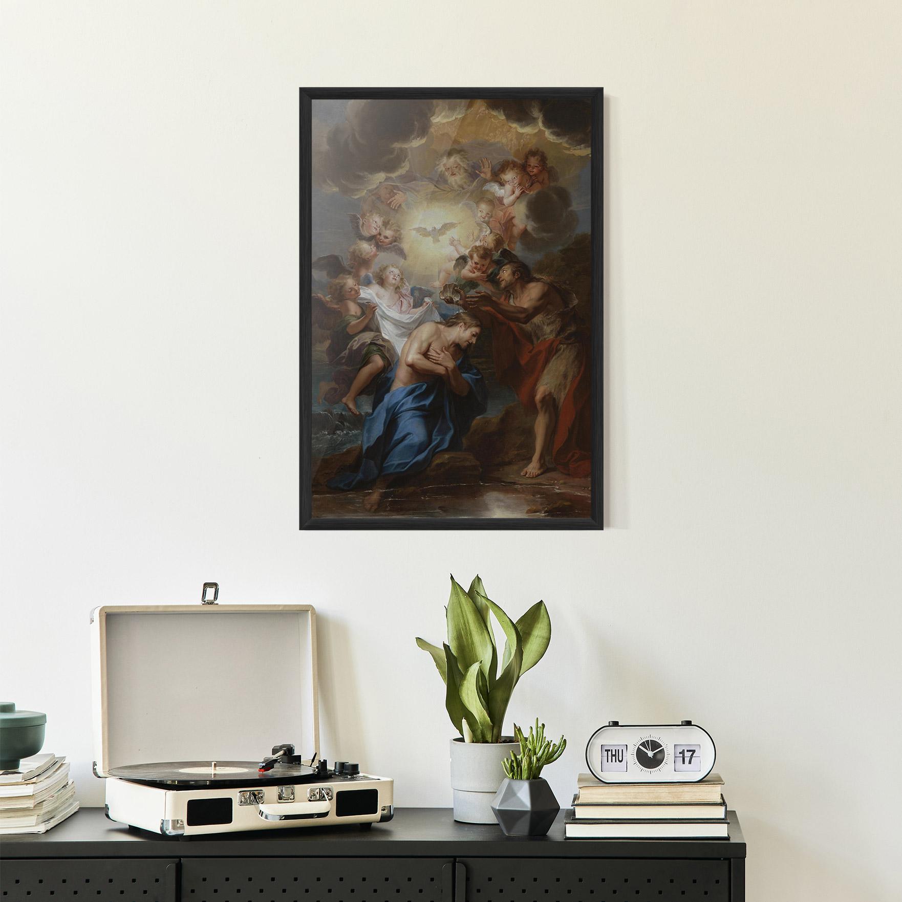 Plakat w Ramie Bird Floating mockup 2