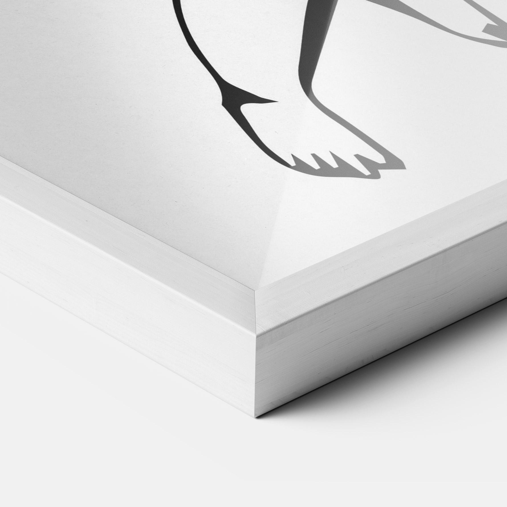 Plakat w Ramie Angel Gun mockup 3