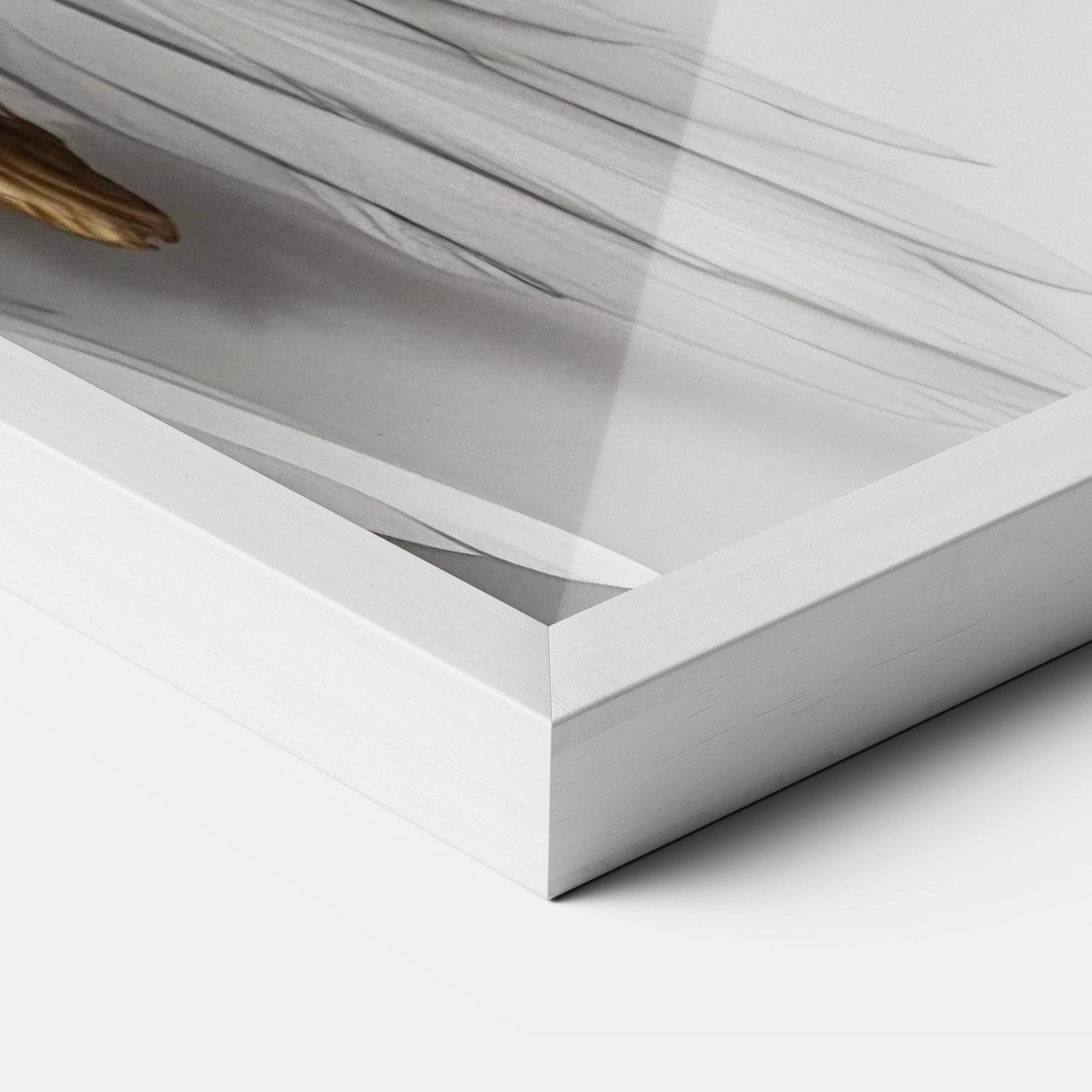 Plakat w Ramie Realistic Gold Angel Wings mockup 3