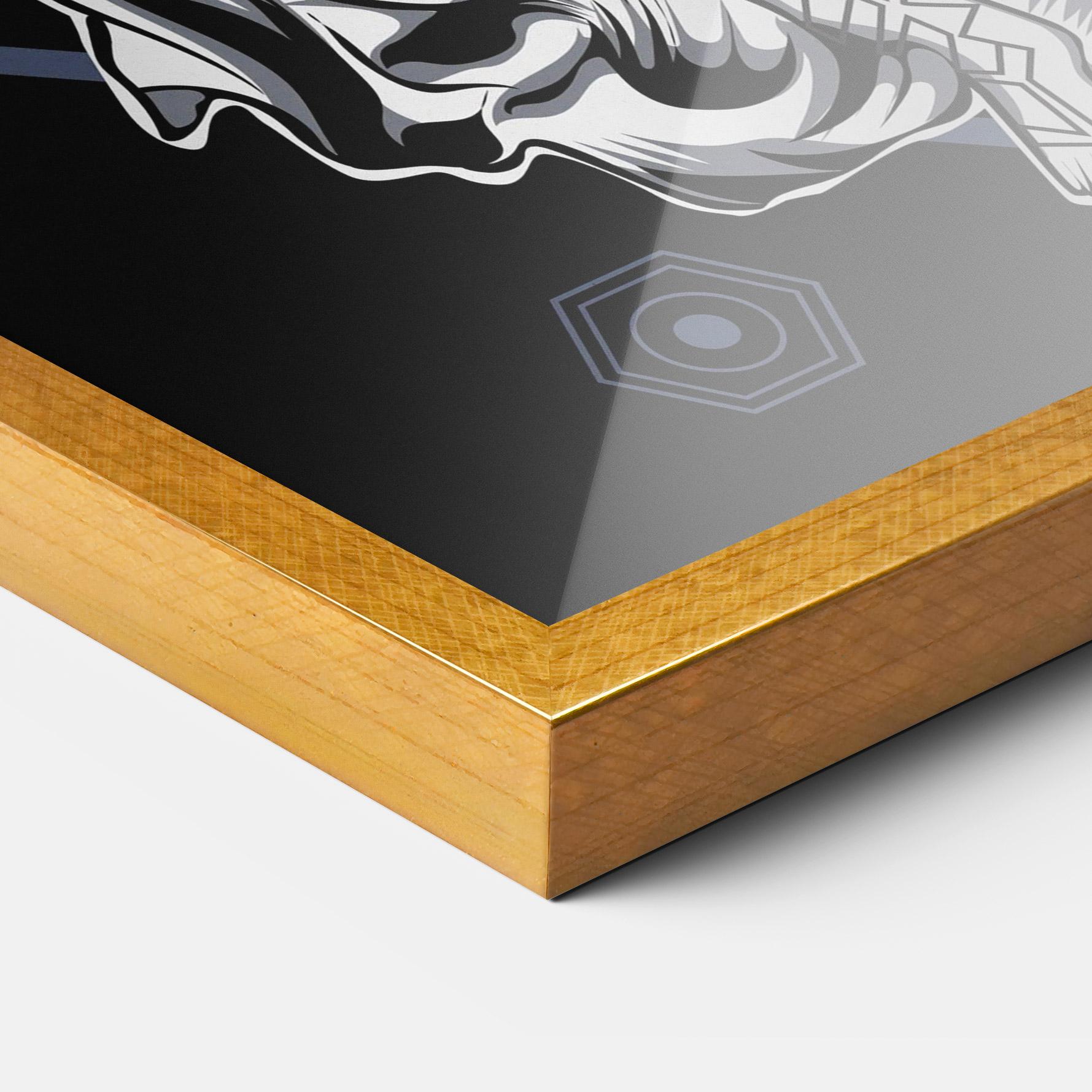 Plakat w Ramie Angel Fights mockup 3