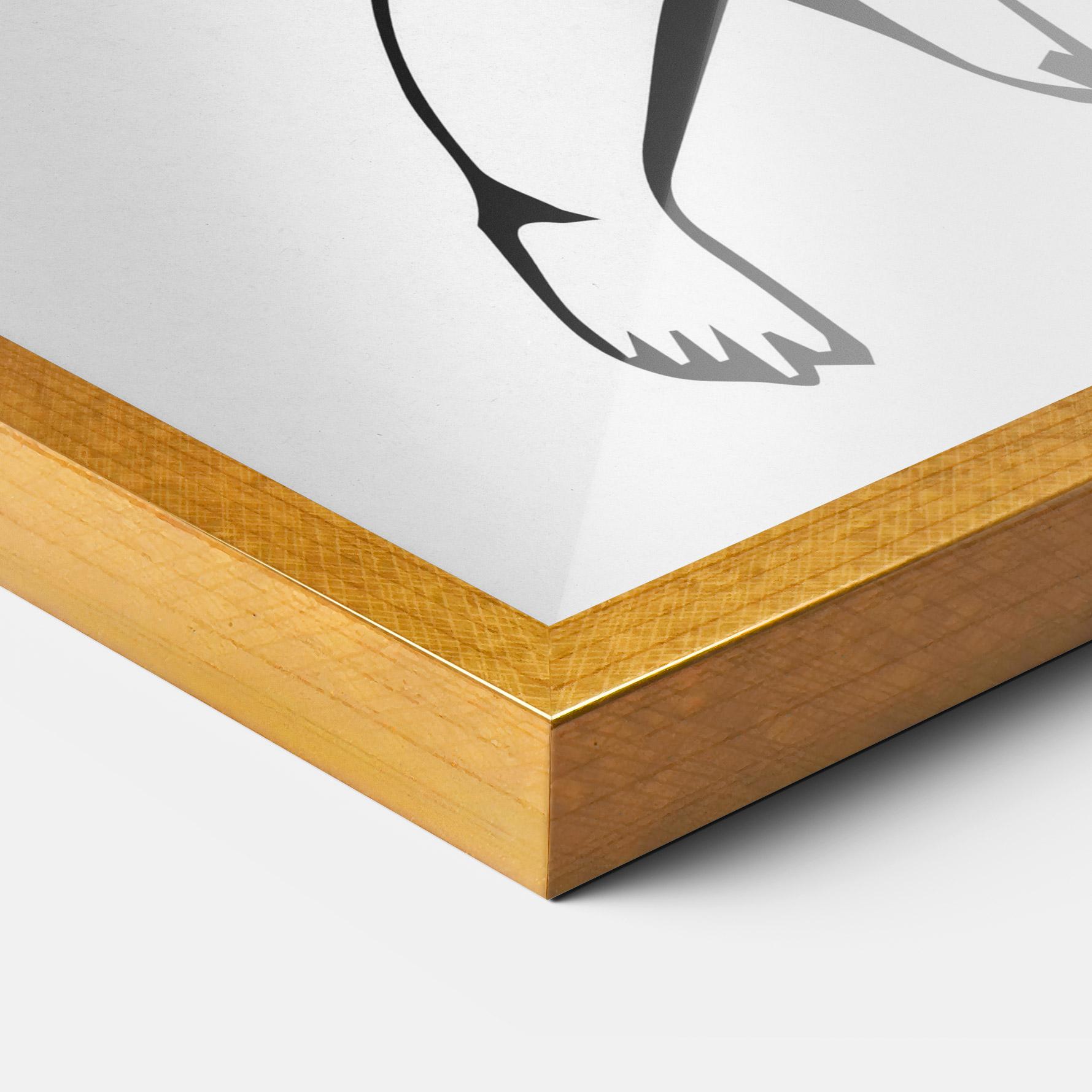 Plakat w Ramie Angel Gun mockup 3