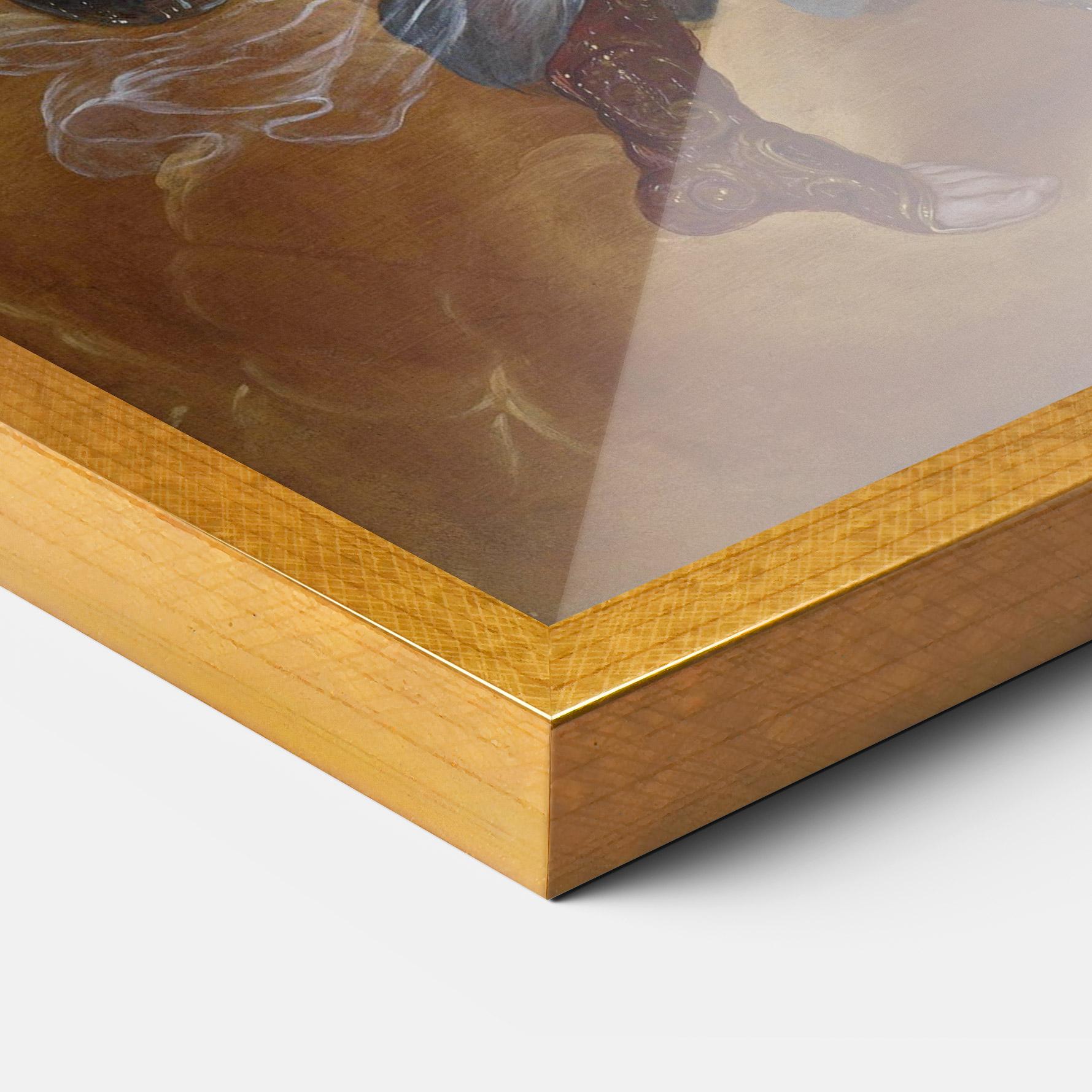 Plakat w Ramie Angel Holding A Tree mockup 3